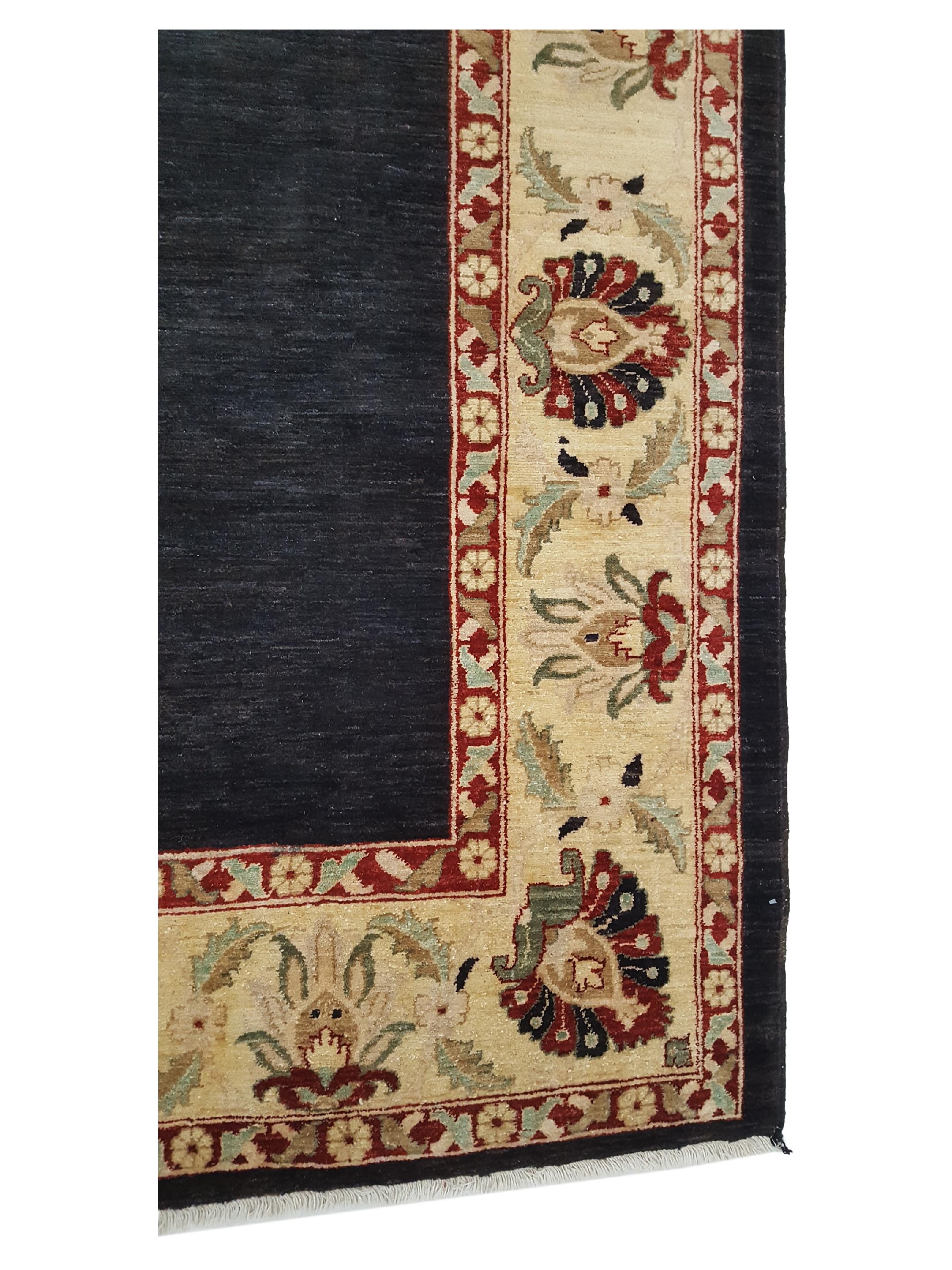 Ziegler Hand Knotted Black 8x10 - Image 5 of 6