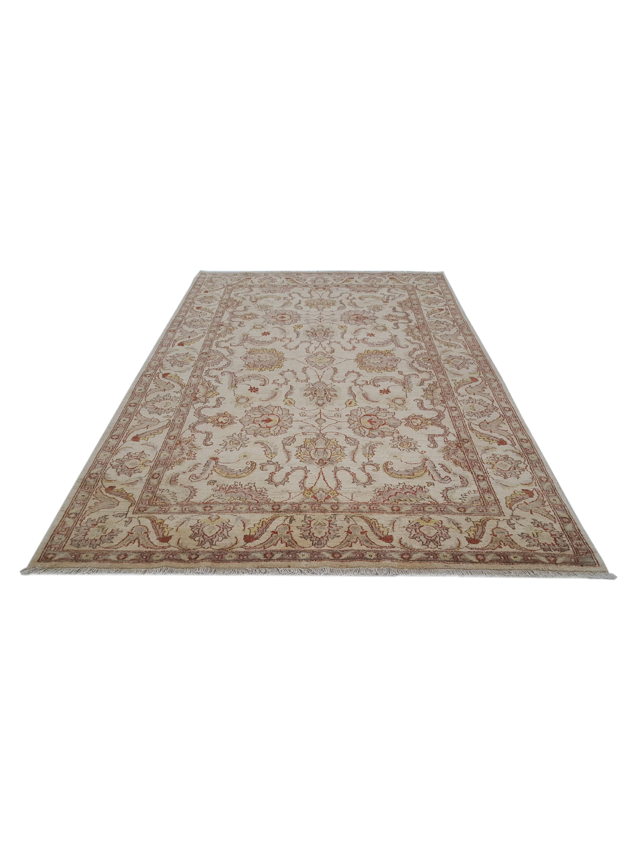 Ziegler Hand Knotted Ivory 7x10 - Image 3 of 6