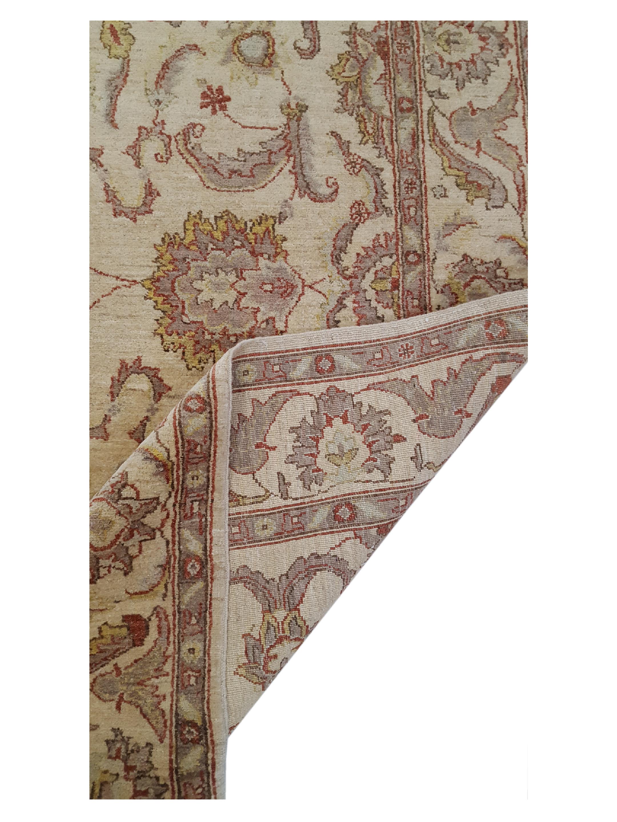 Ziegler Hand Knotted Ivory 7x10 - Image 4 of 6