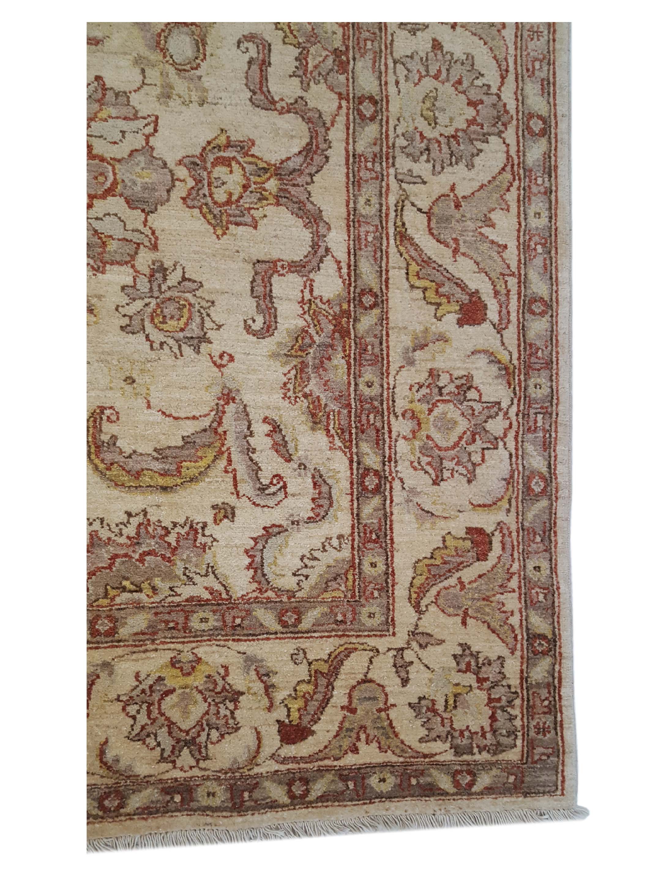 Ziegler Hand Knotted Ivory 7x10 - Image 5 of 6