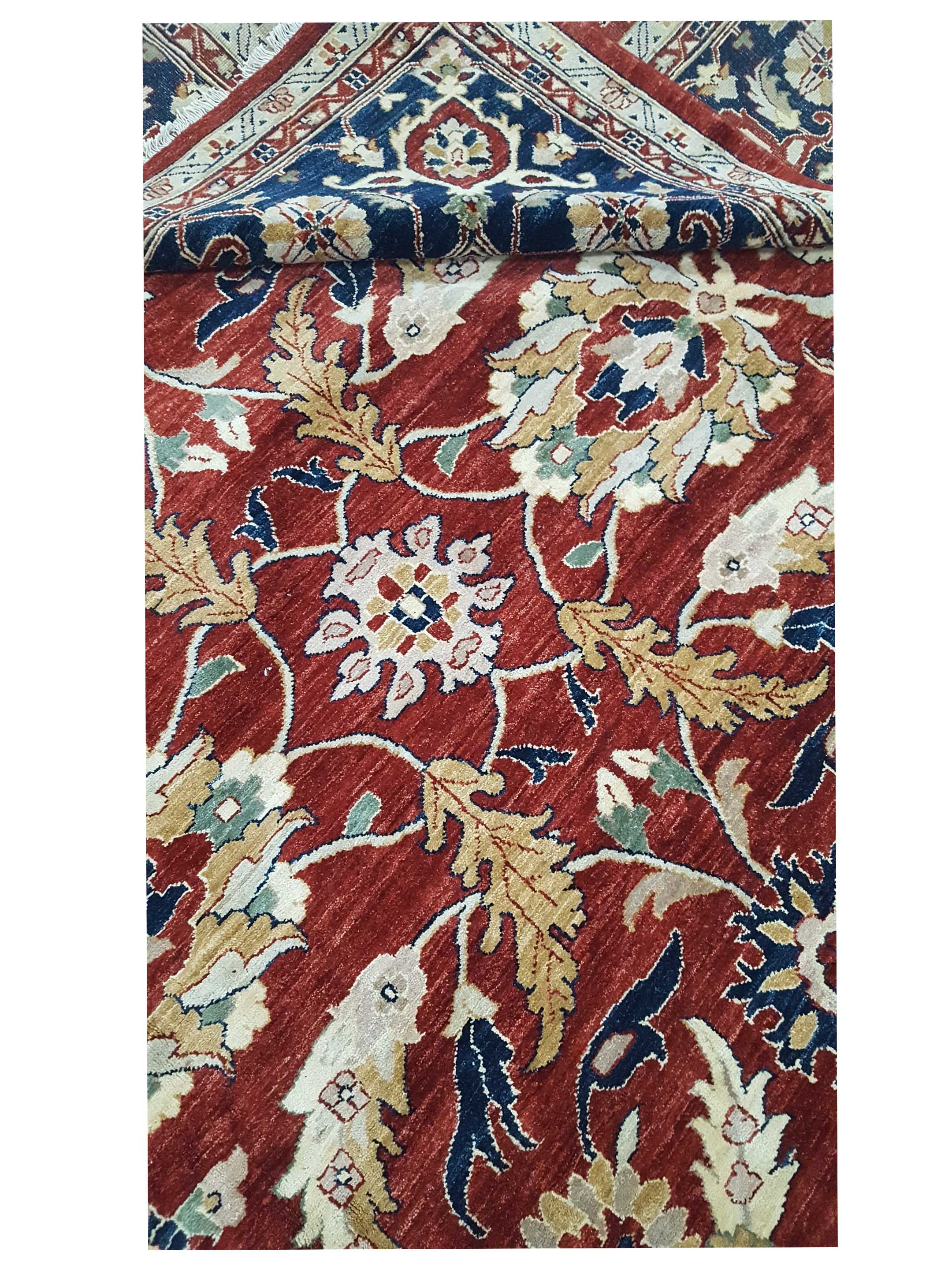 Ziegler Hand Knotted Red 11x16 - Image 10 of 10