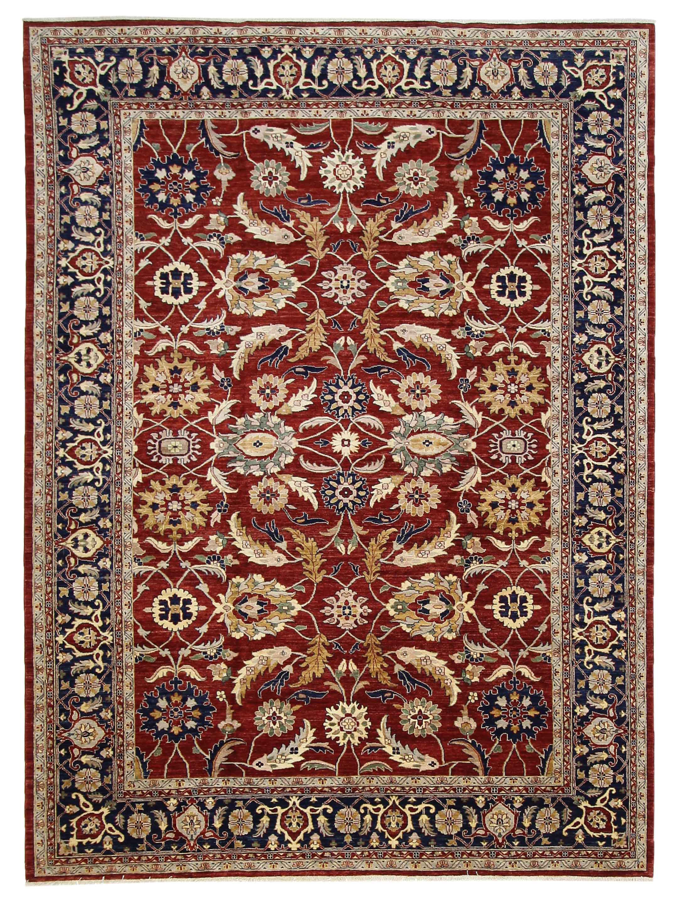 Ziegler Hand Knotted Red 11x16