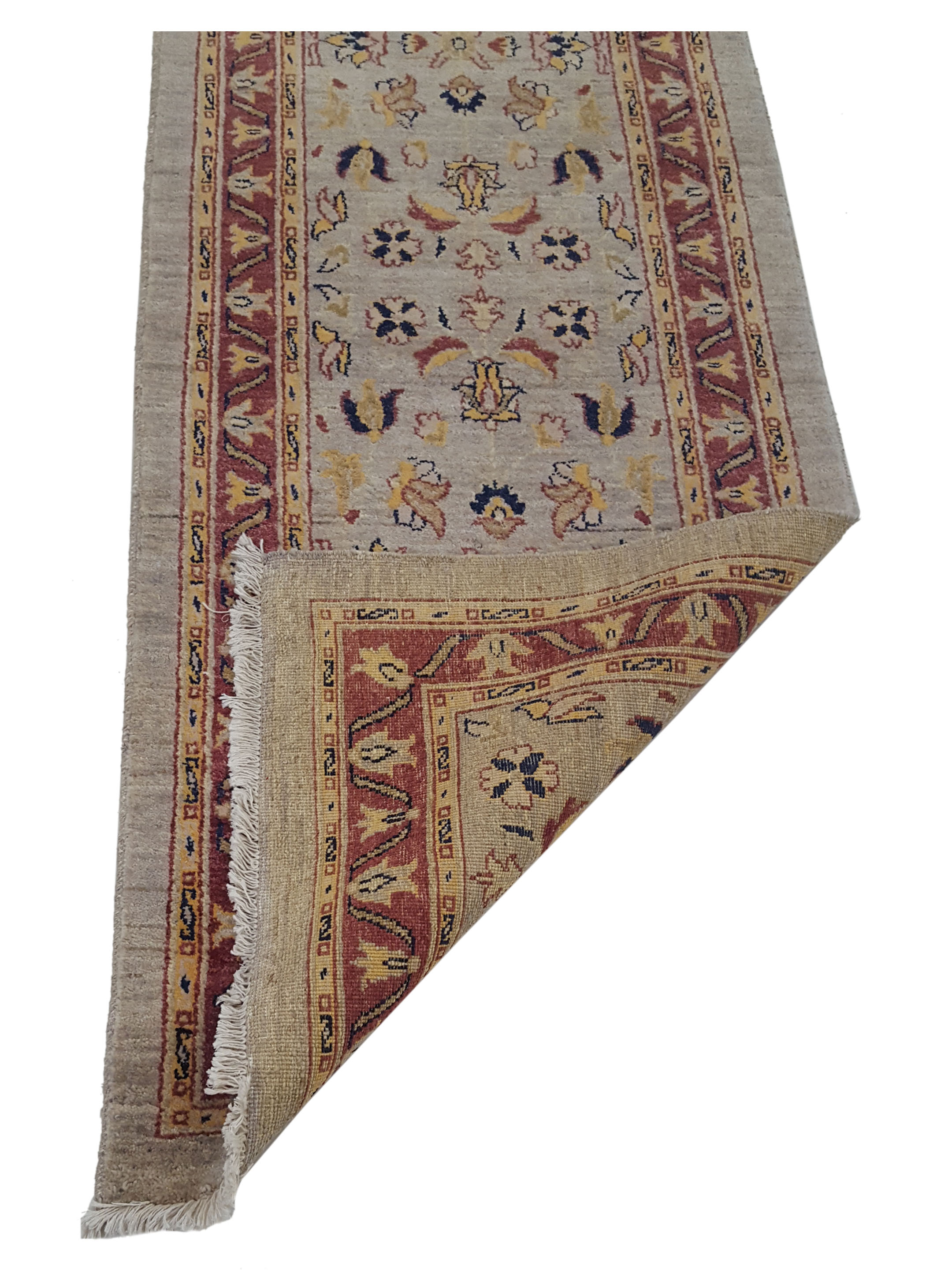 Ziegler Hand Knotted Bone 3x12 - Image 3 of 6