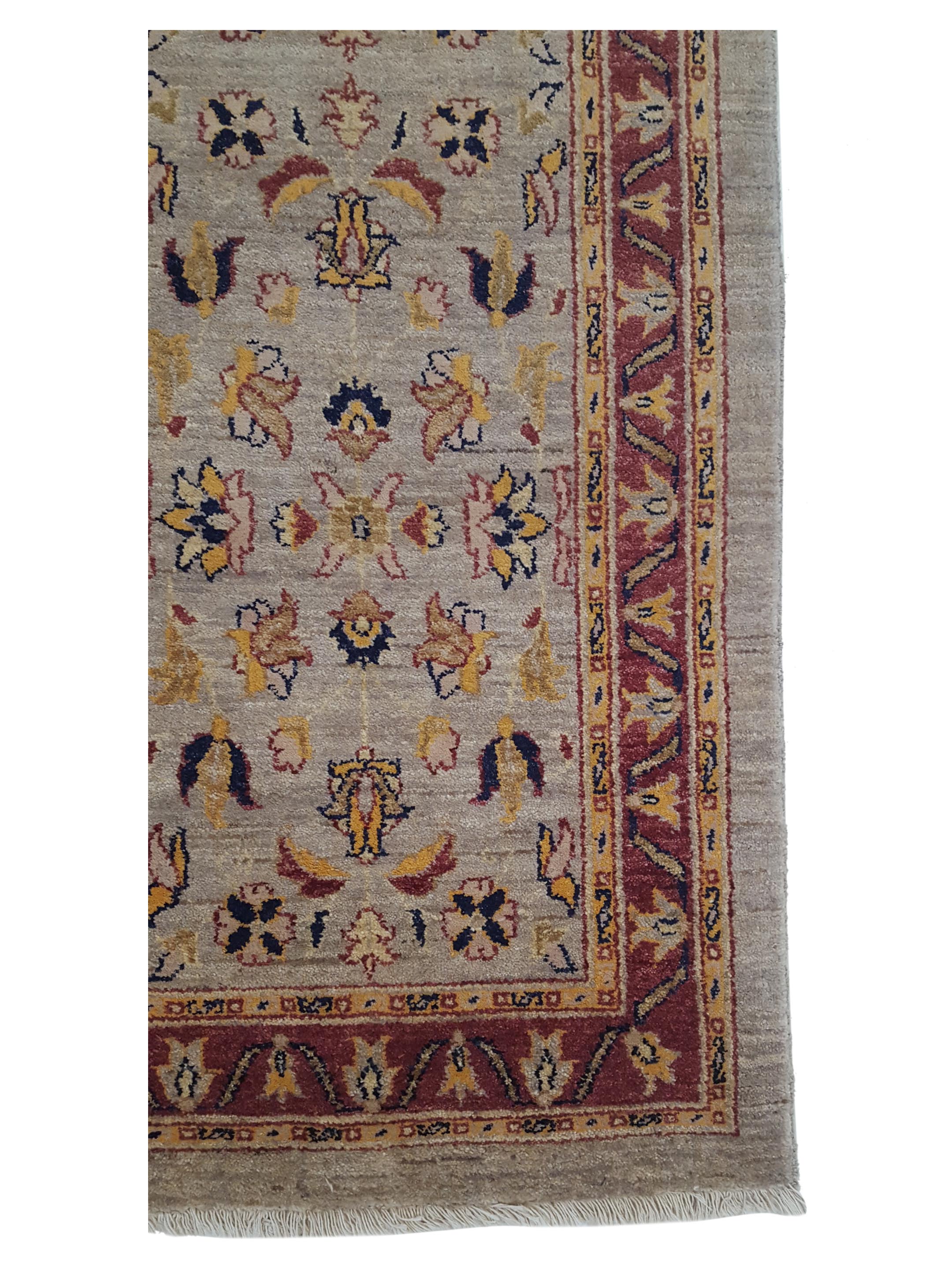 Ziegler Hand Knotted Bone 3x12 - Image 4 of 6