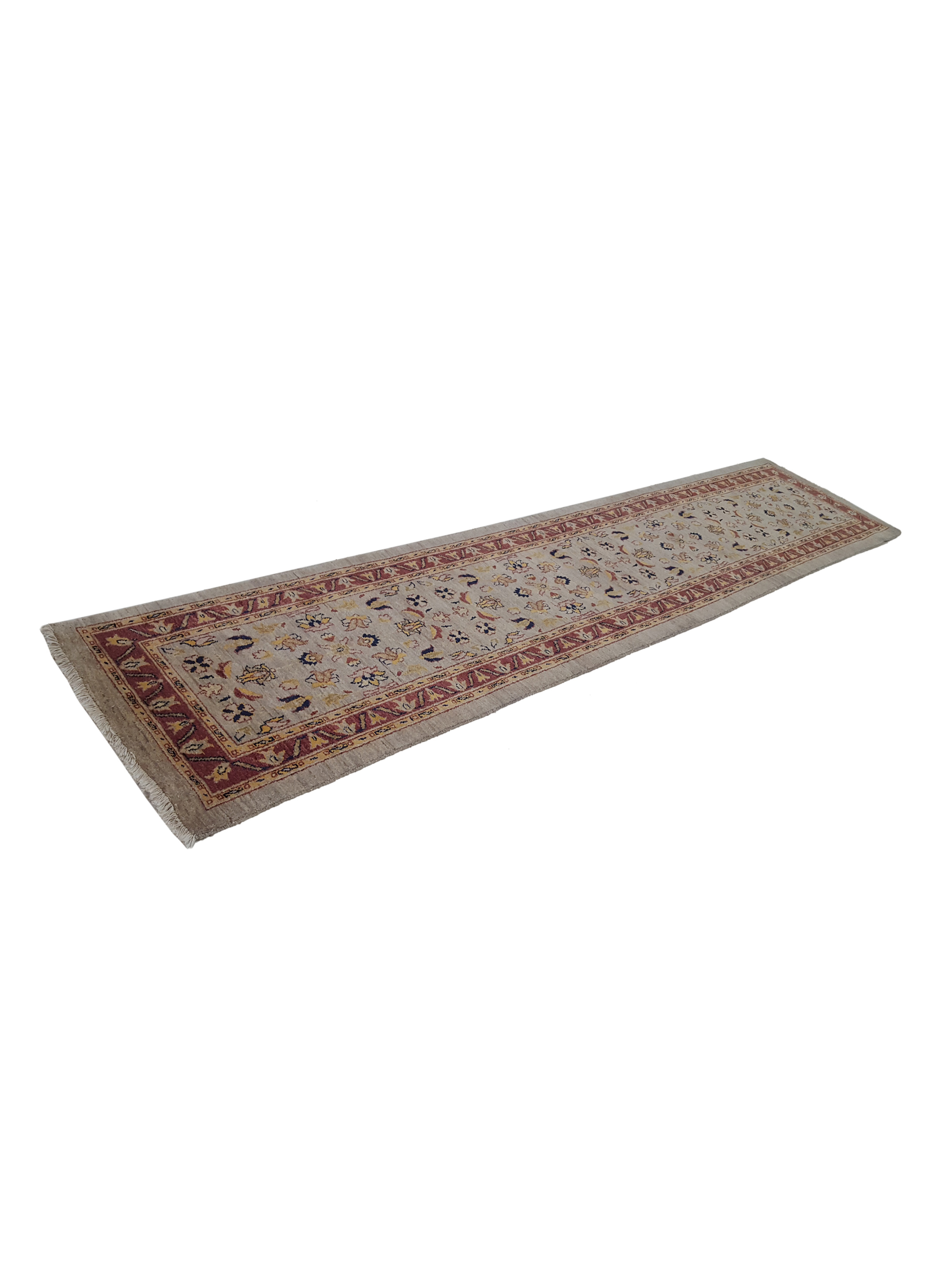 Ziegler Hand Knotted Bone 3x12 - Image 6 of 6