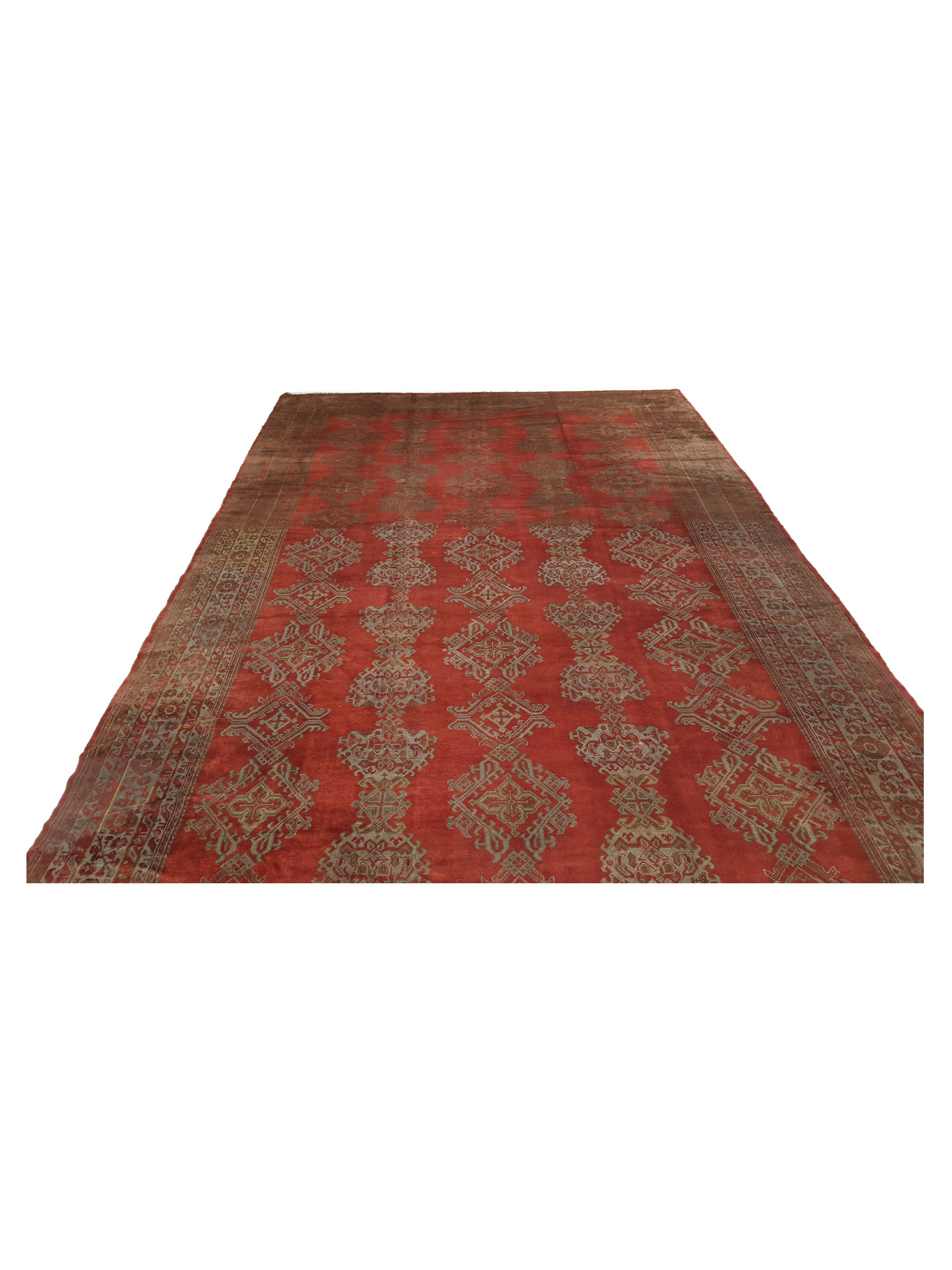 Antique Ushak Rust 14x21 - Image 2 of 7