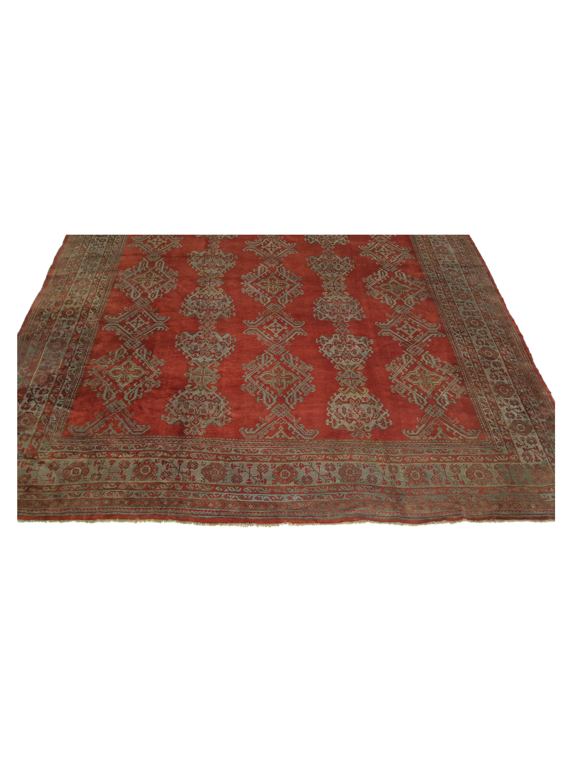 Antique Ushak Rust 14x21 - Image 3 of 7