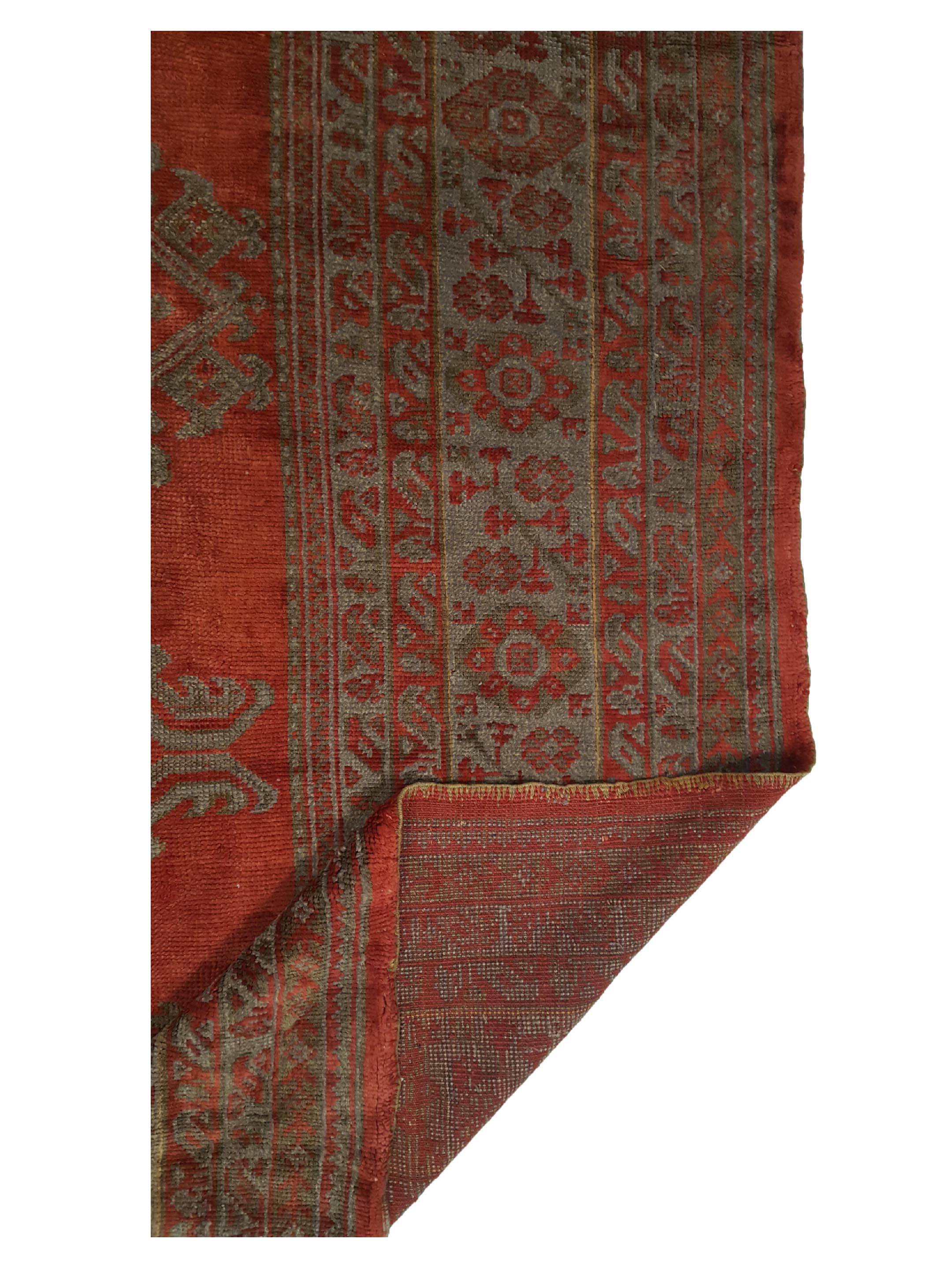Antique Ushak Rust 14x21 - Image 4 of 7