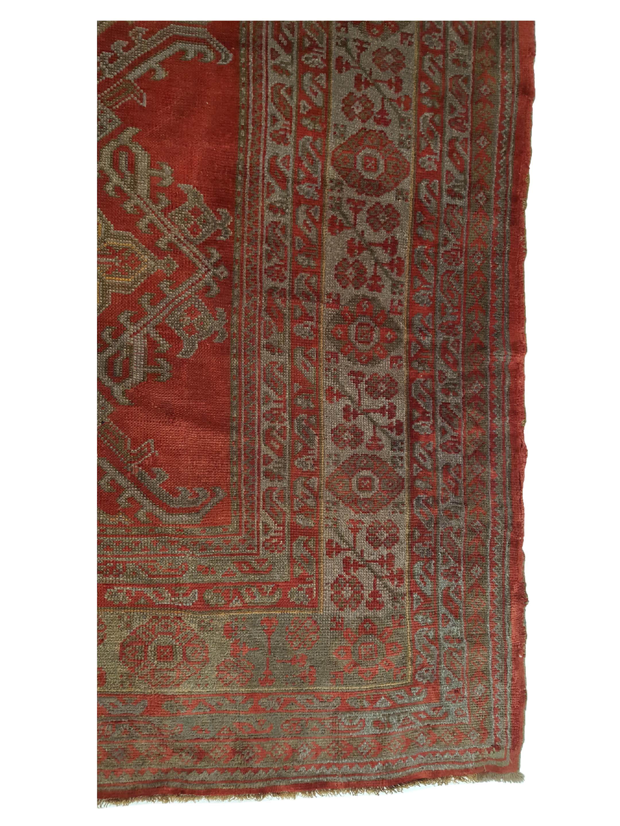 Antique Ushak Rust 14x21 - Image 5 of 7