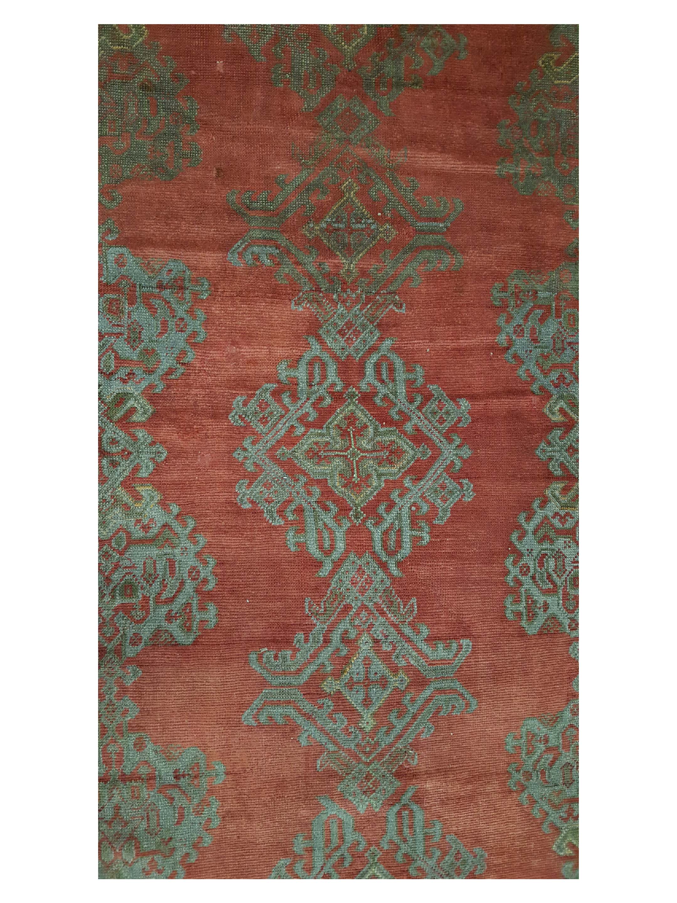 Antique Ushak Rust 14x21 - Image 6 of 7