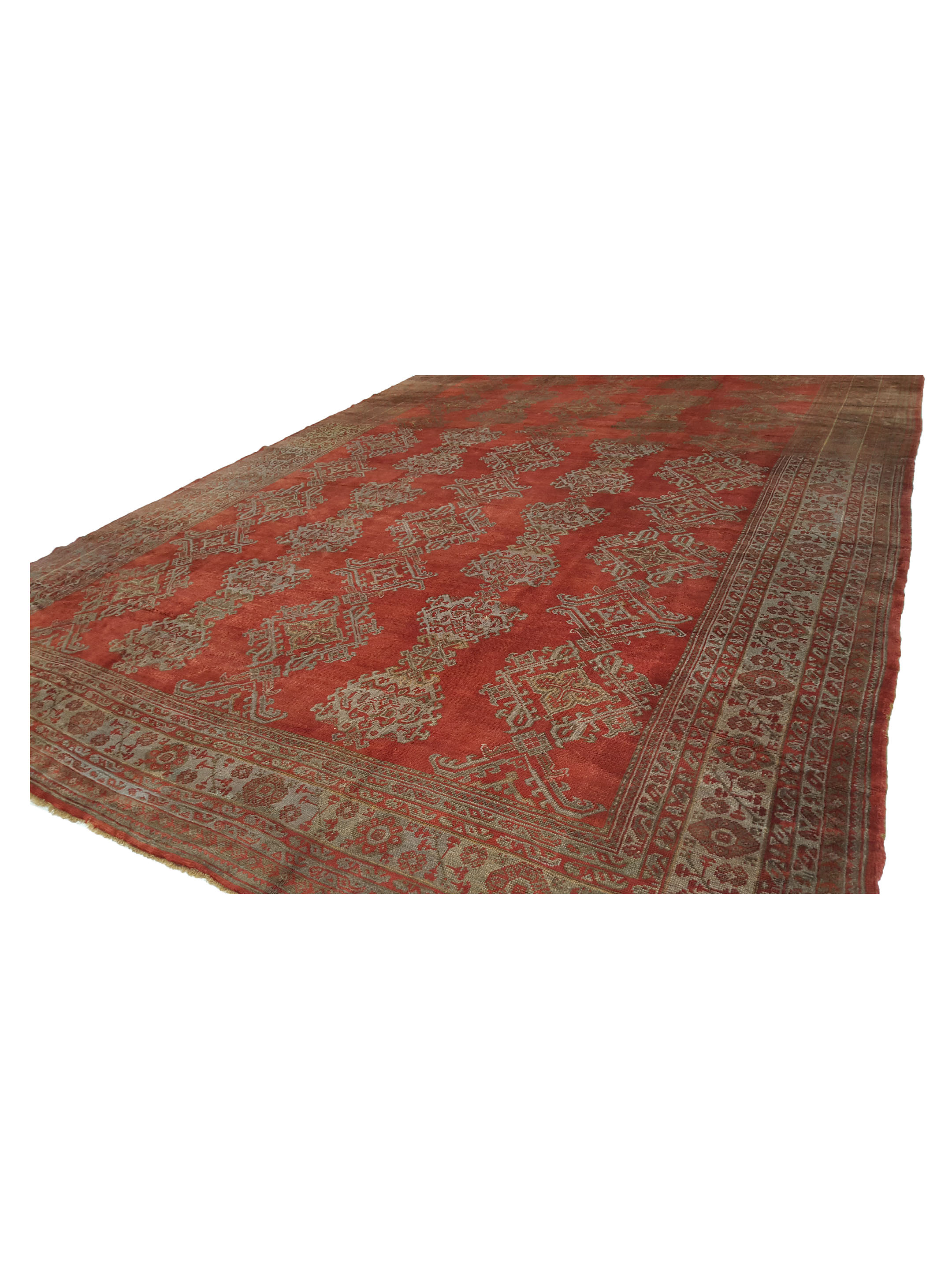 Antique Ushak Rust 14x21 - Image 7 of 7