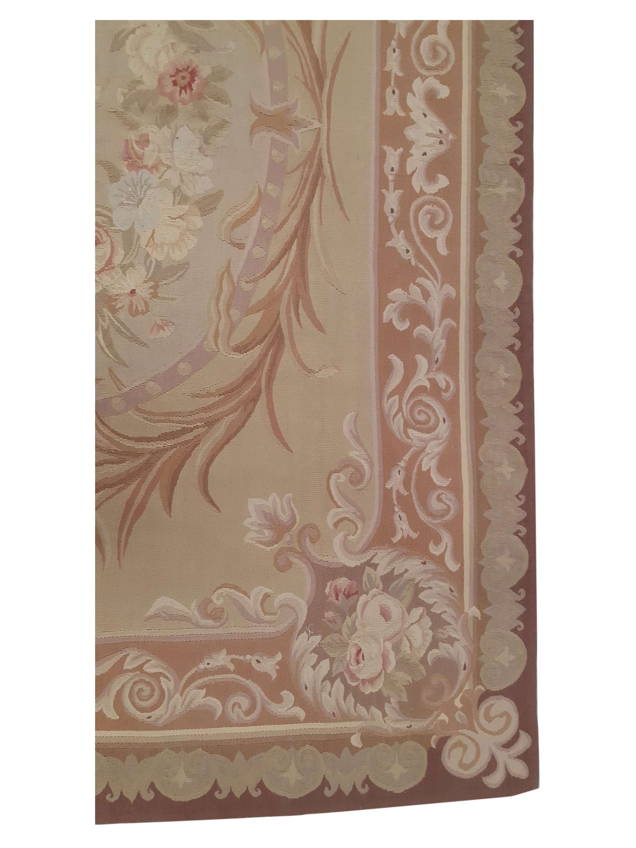 Aubusson Hand Knotted Lt.Brown 6x9 - Image 4 of 6