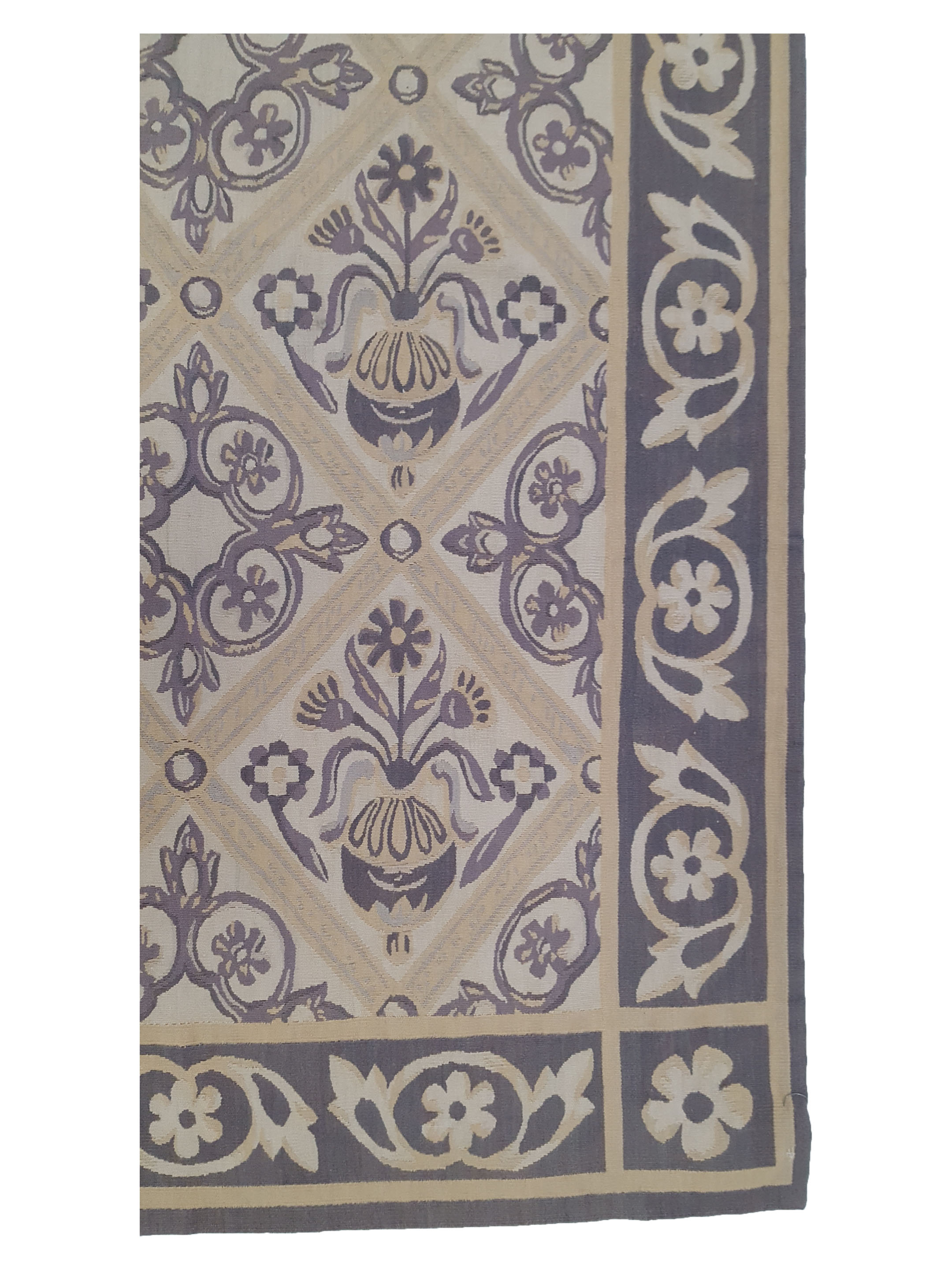 Aubusson Hand Knotted Beige 4x6 - Image 4 of 6