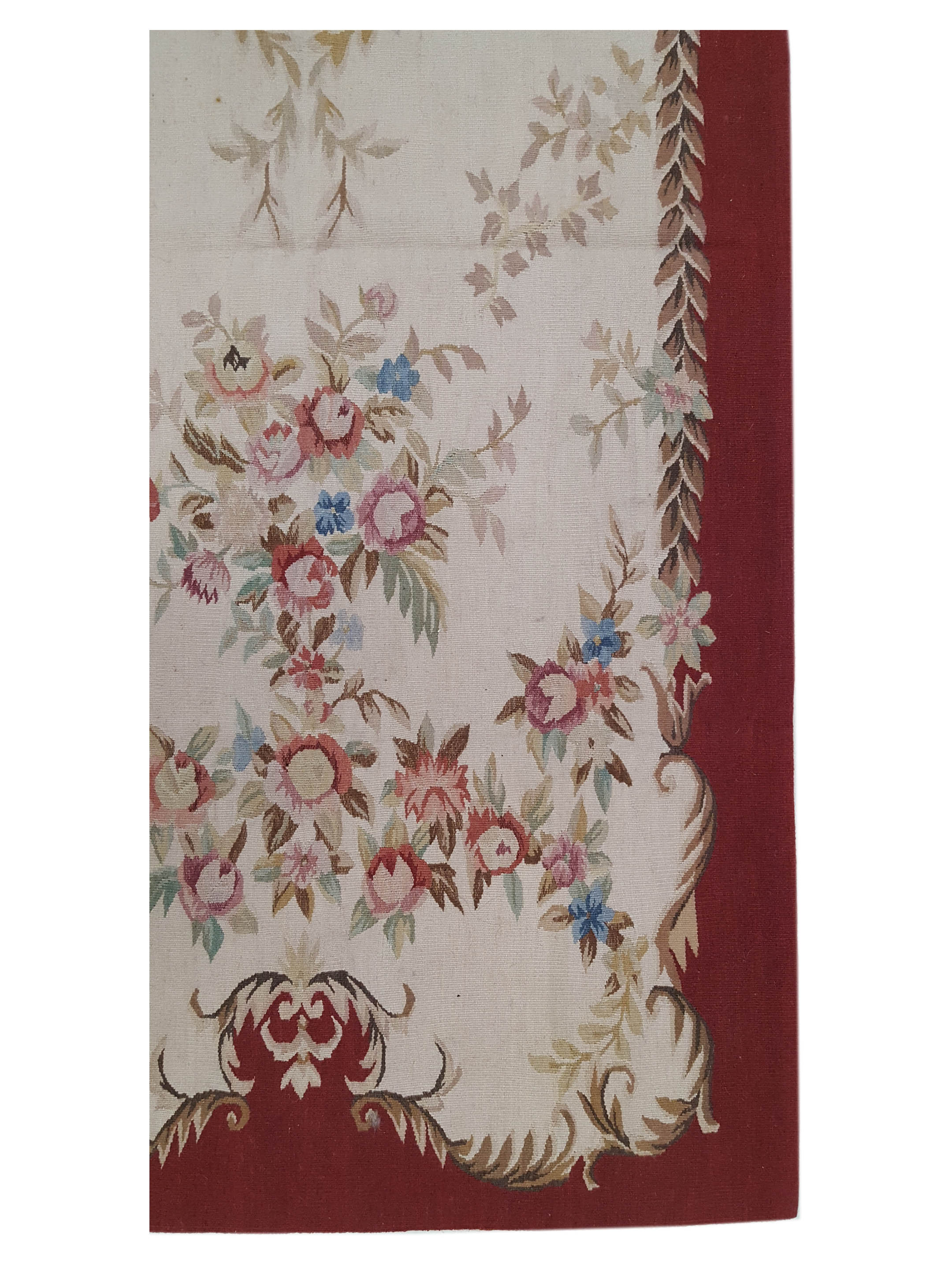 Aubusson Hand Knotted Ivory 3x6 - Image 4 of 6