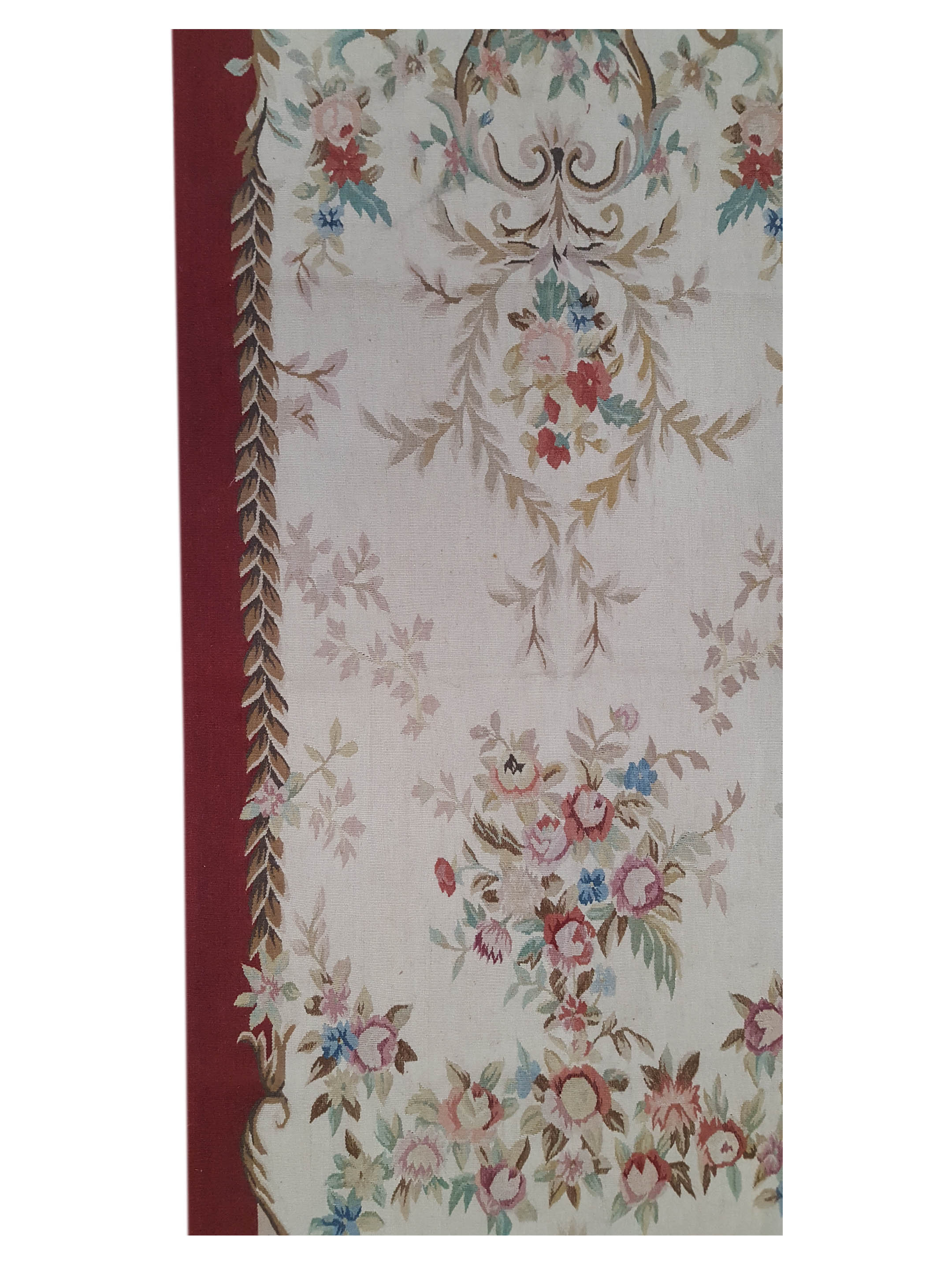 Aubusson Hand Knotted Ivory 3x6 - Image 5 of 6