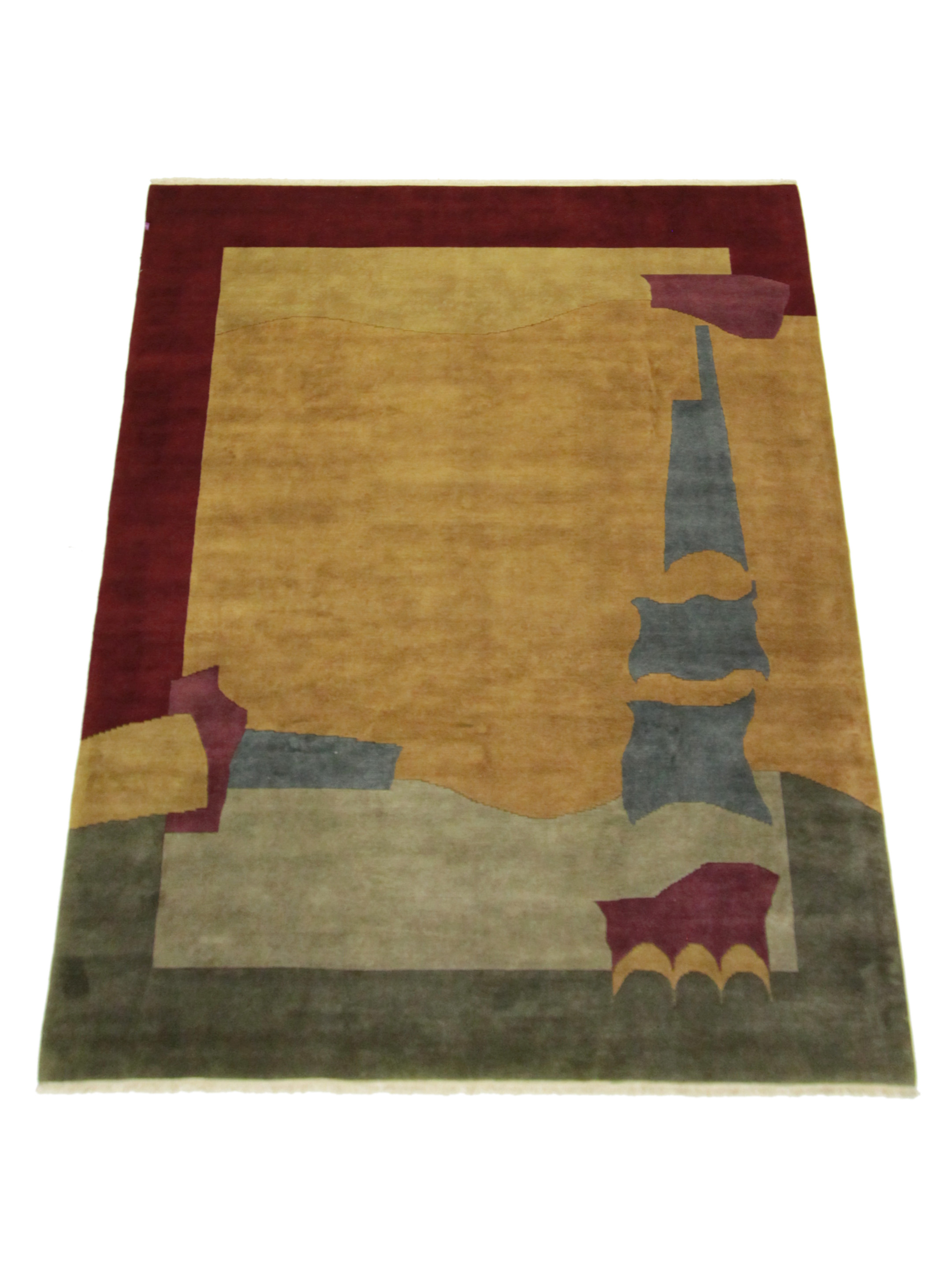 Gouri Ganga Hand Knotted Gold 9x12 - Image 2 of 4