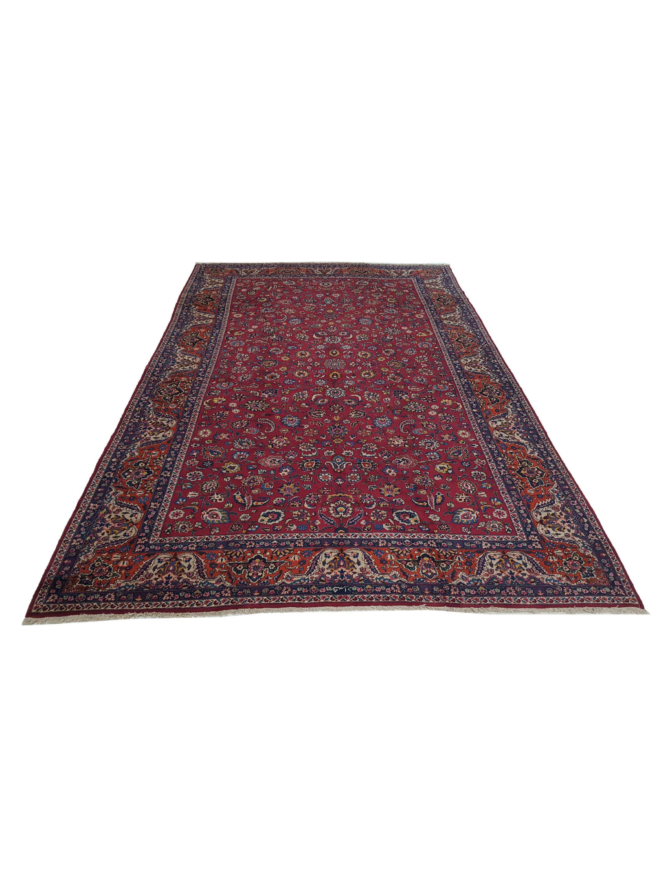Mashad Semi Antique Burgundy 10x16 - Image 2 of 6