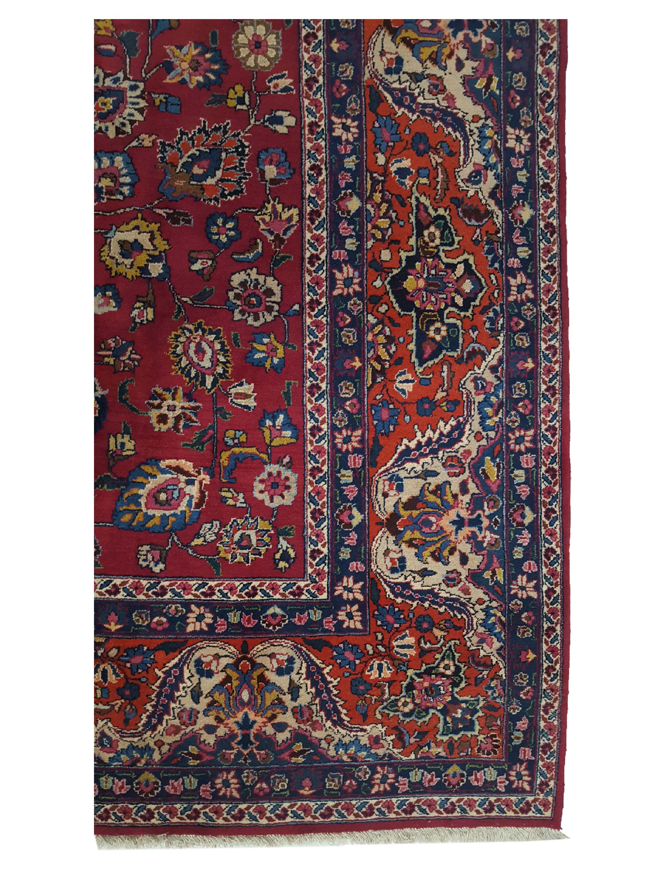 Mashad Semi Antique Burgundy 10x16 - Image 4 of 6