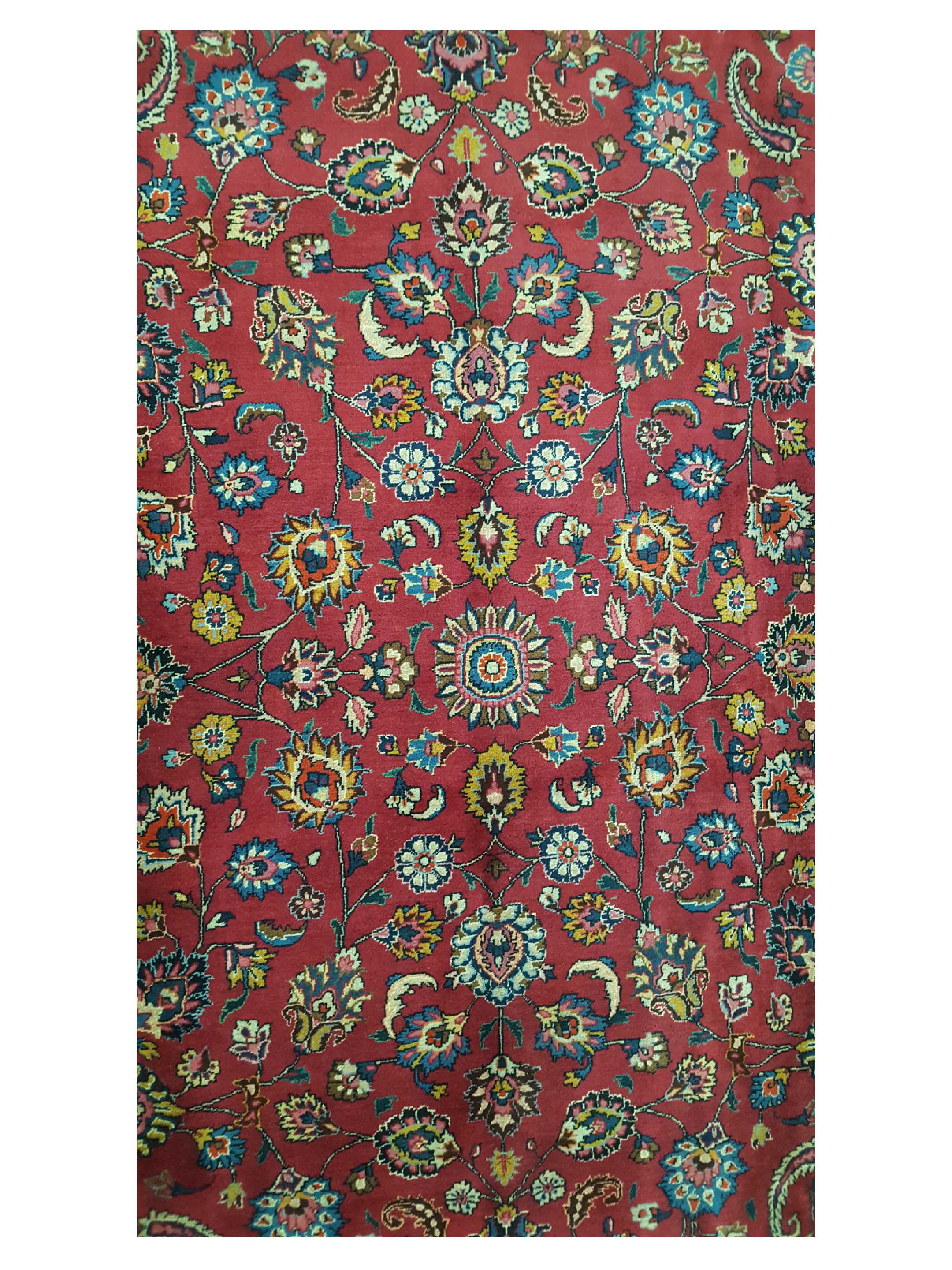 Mashad Semi Antique Burgundy 10x16 - Image 5 of 6