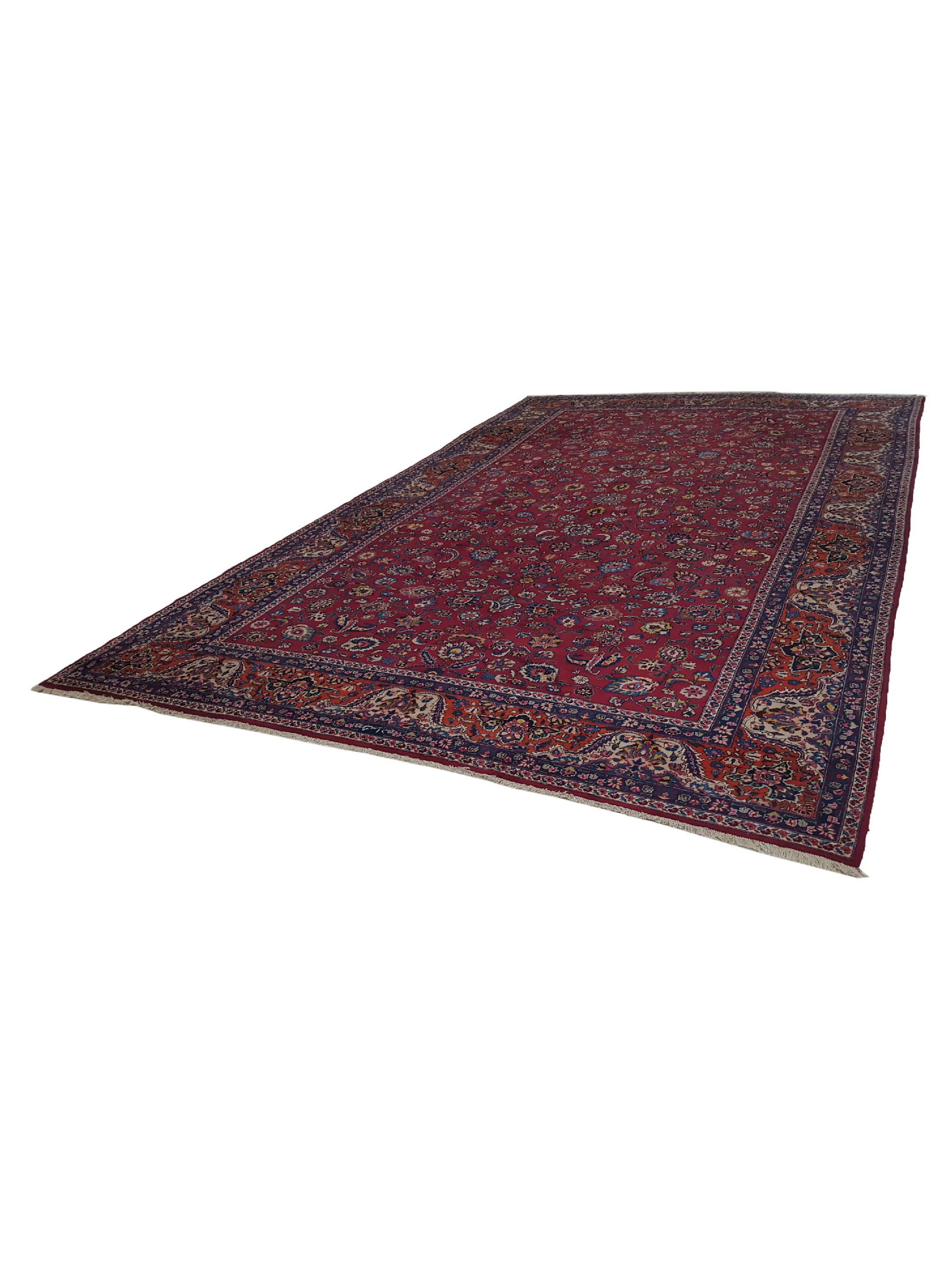 Mashad Semi Antique Burgundy 10x16 - Image 6 of 6