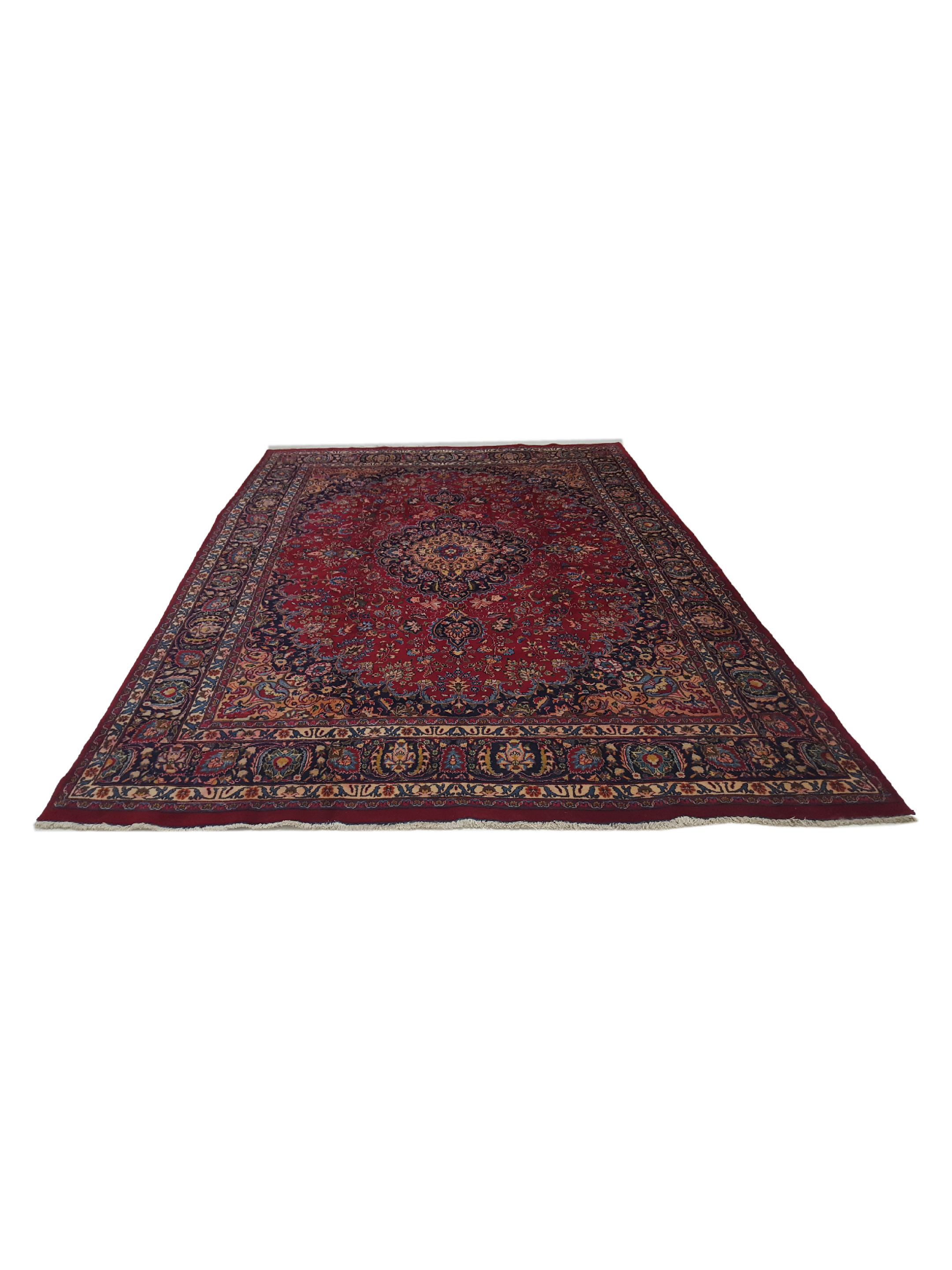 Mashad Semi Antique Burgundy 9x13 - Image 2 of 7