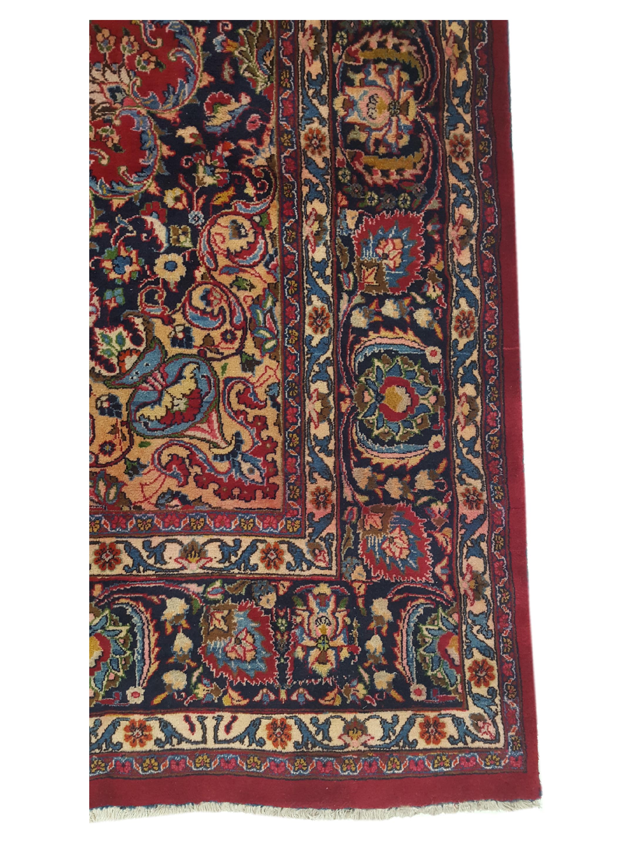 Mashad Semi Antique Burgundy 9x13 - Image 5 of 7