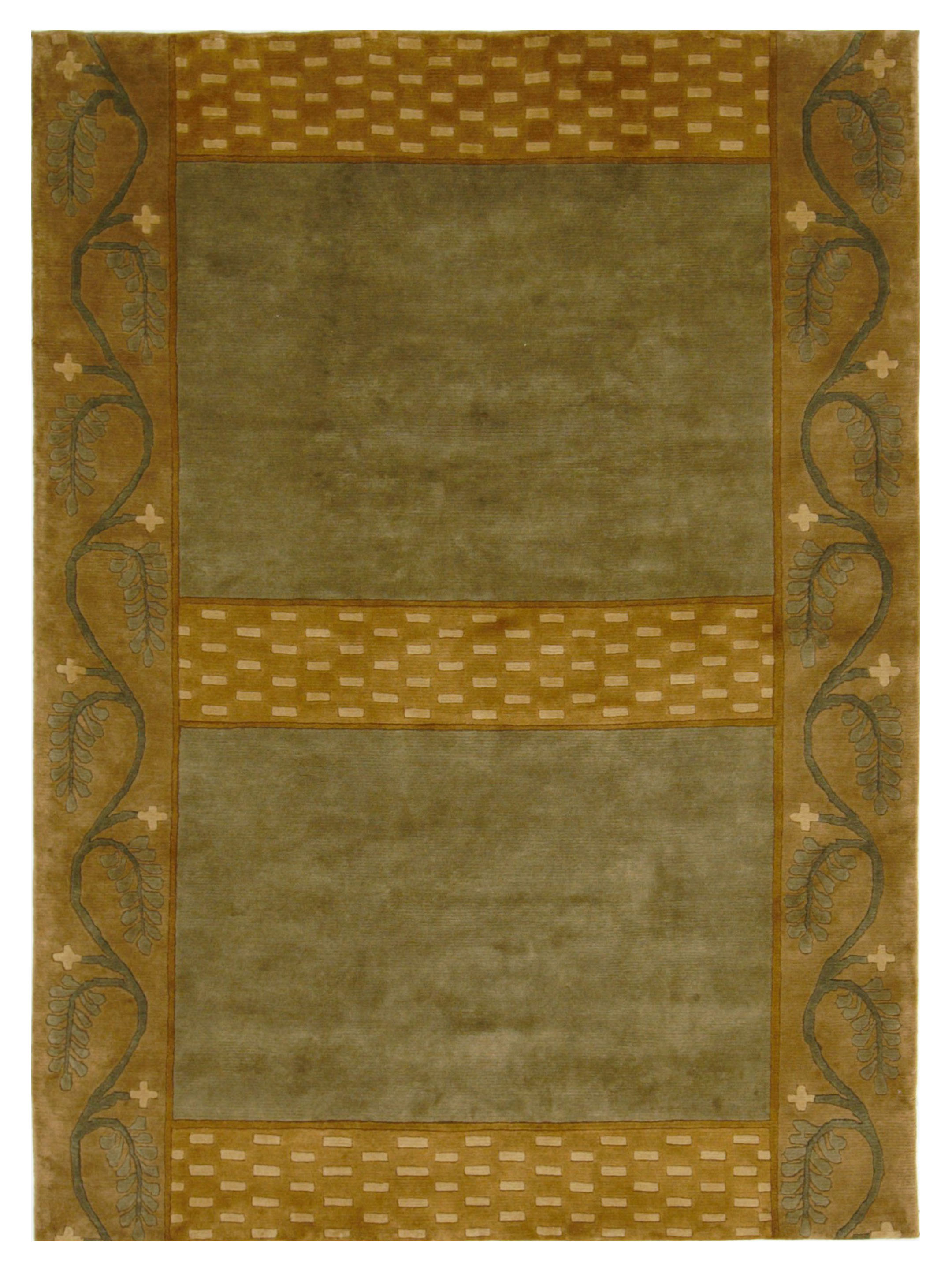Tranquality Hand Knotted Gold 6x8