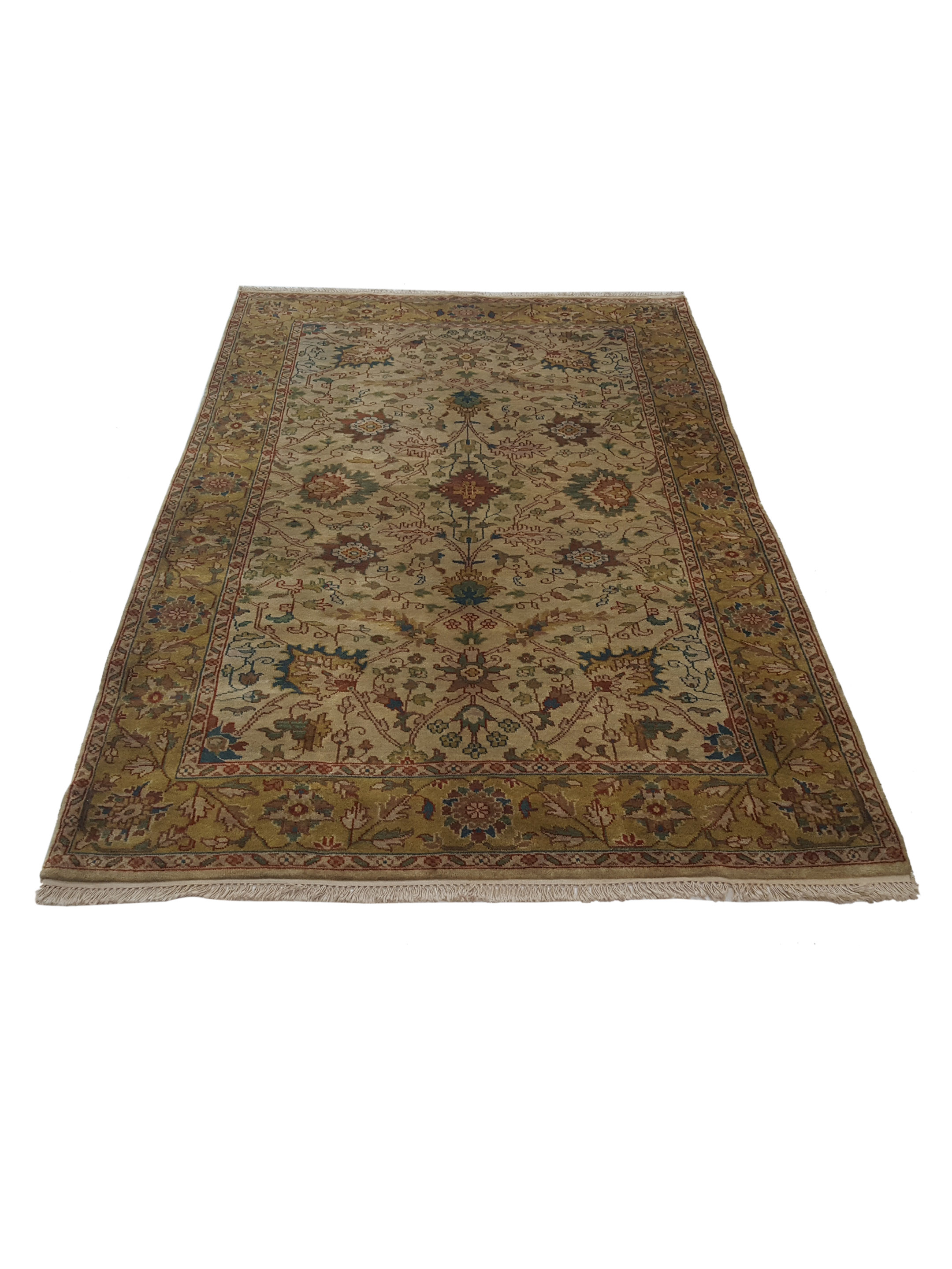 Tribal Hand Knotted Beige 5x8 - Image 2 of 6