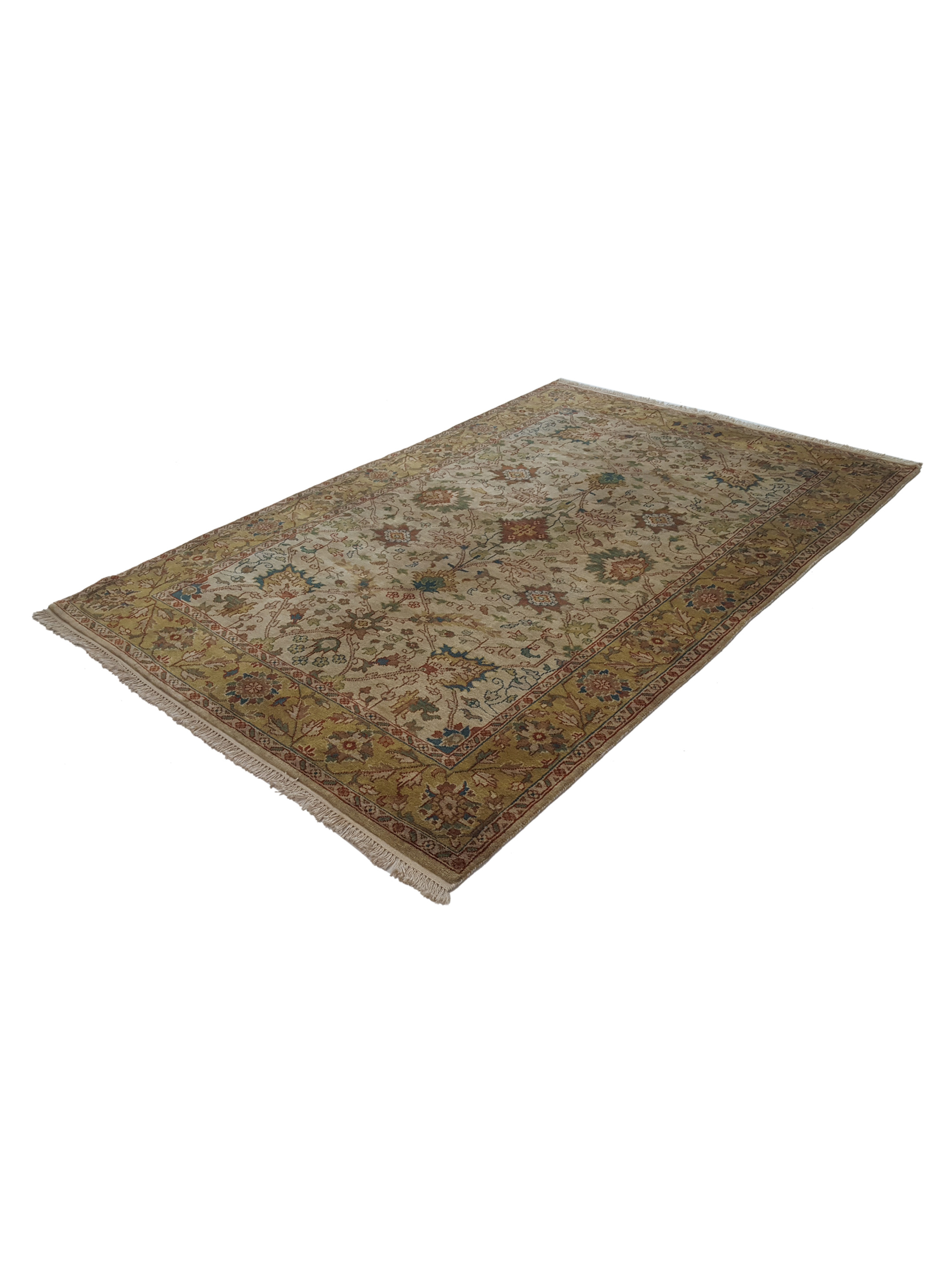 Tribal Hand Knotted Beige 5x8 - Image 6 of 6