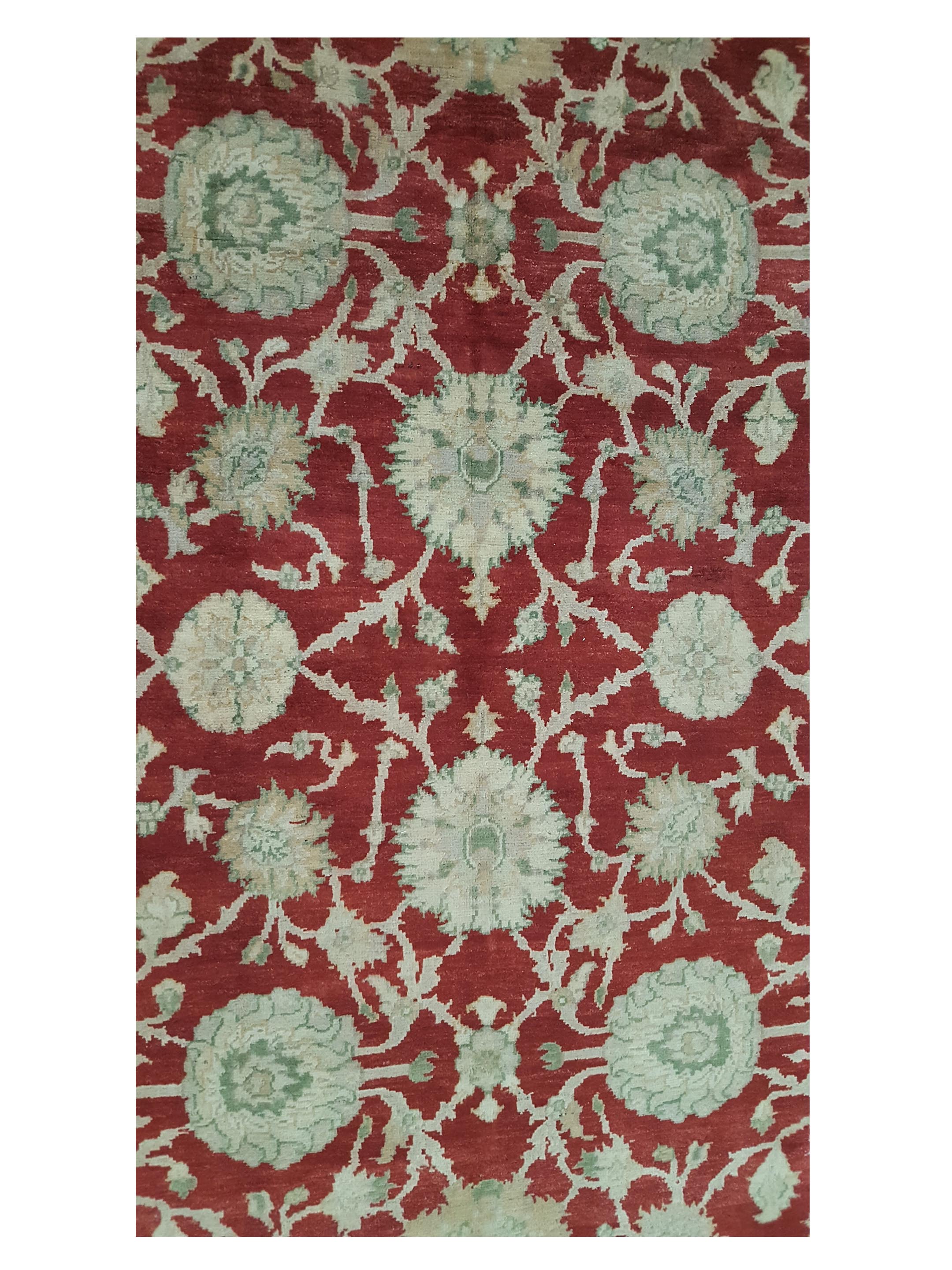 Ziegler Hand Knotted Red 5x8 - Image 5 of 6