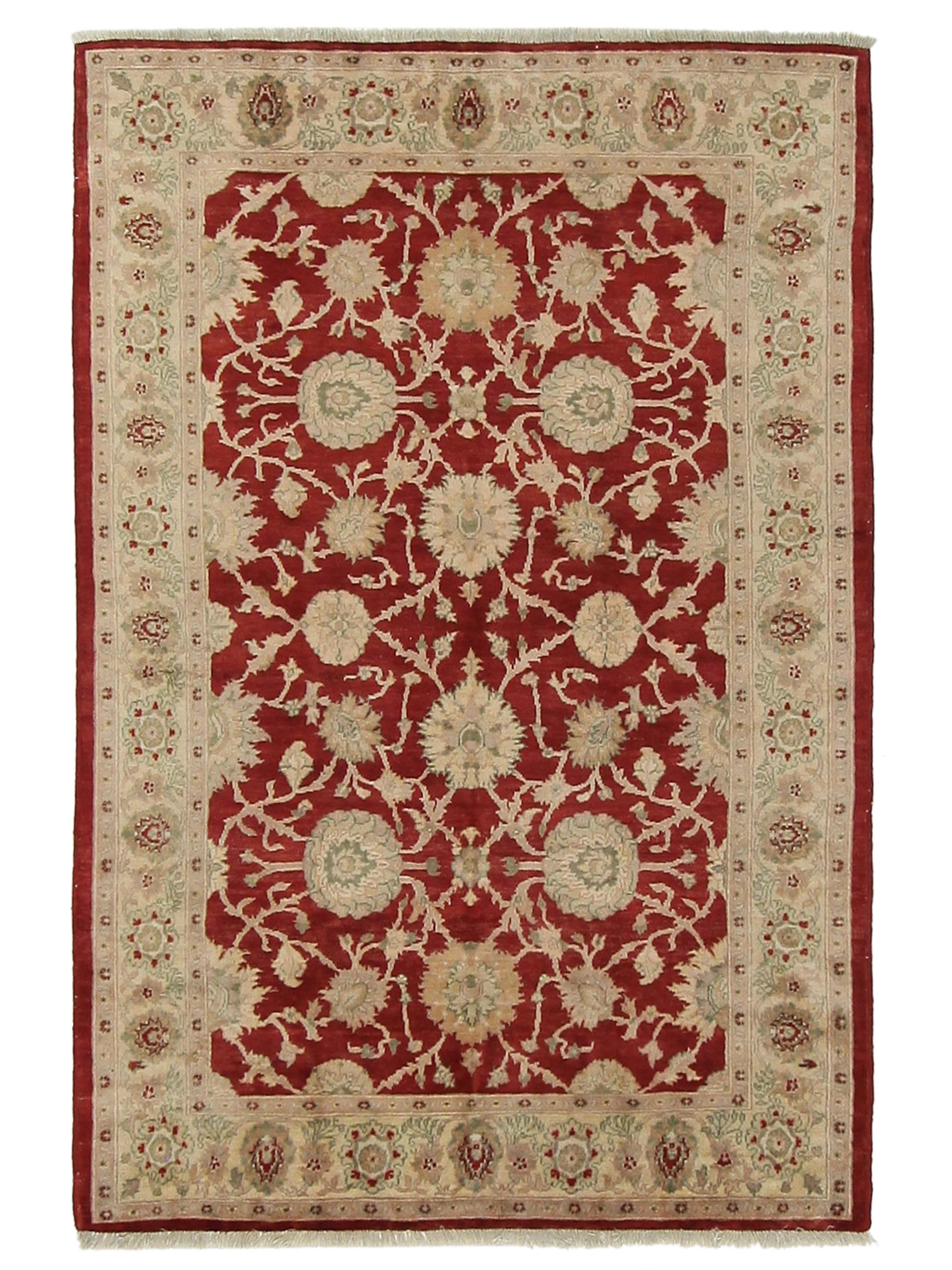 Ziegler Hand Knotted Red 5x8