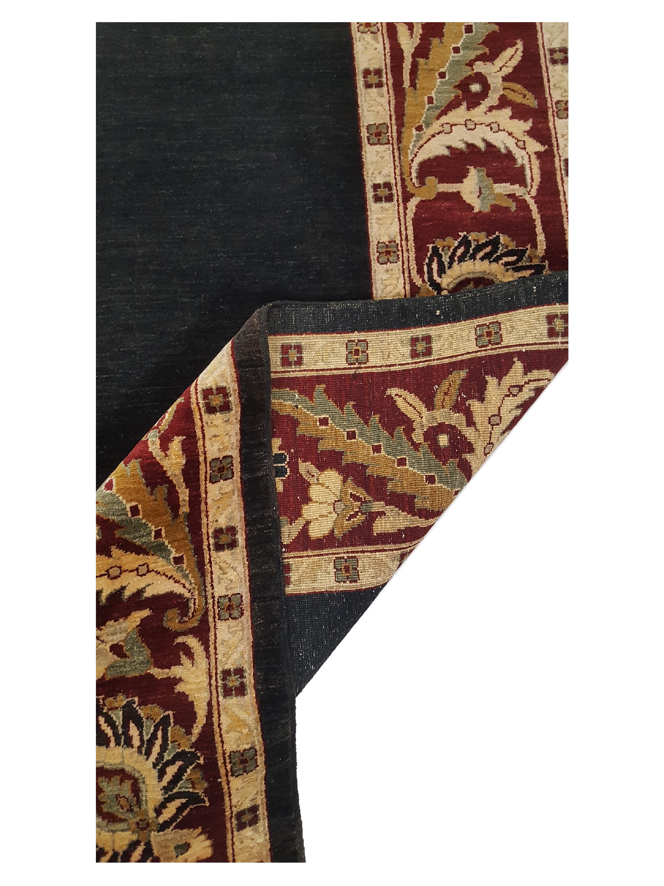 Ziegler Hand Knotted Black 8x10 - Image 3 of 6