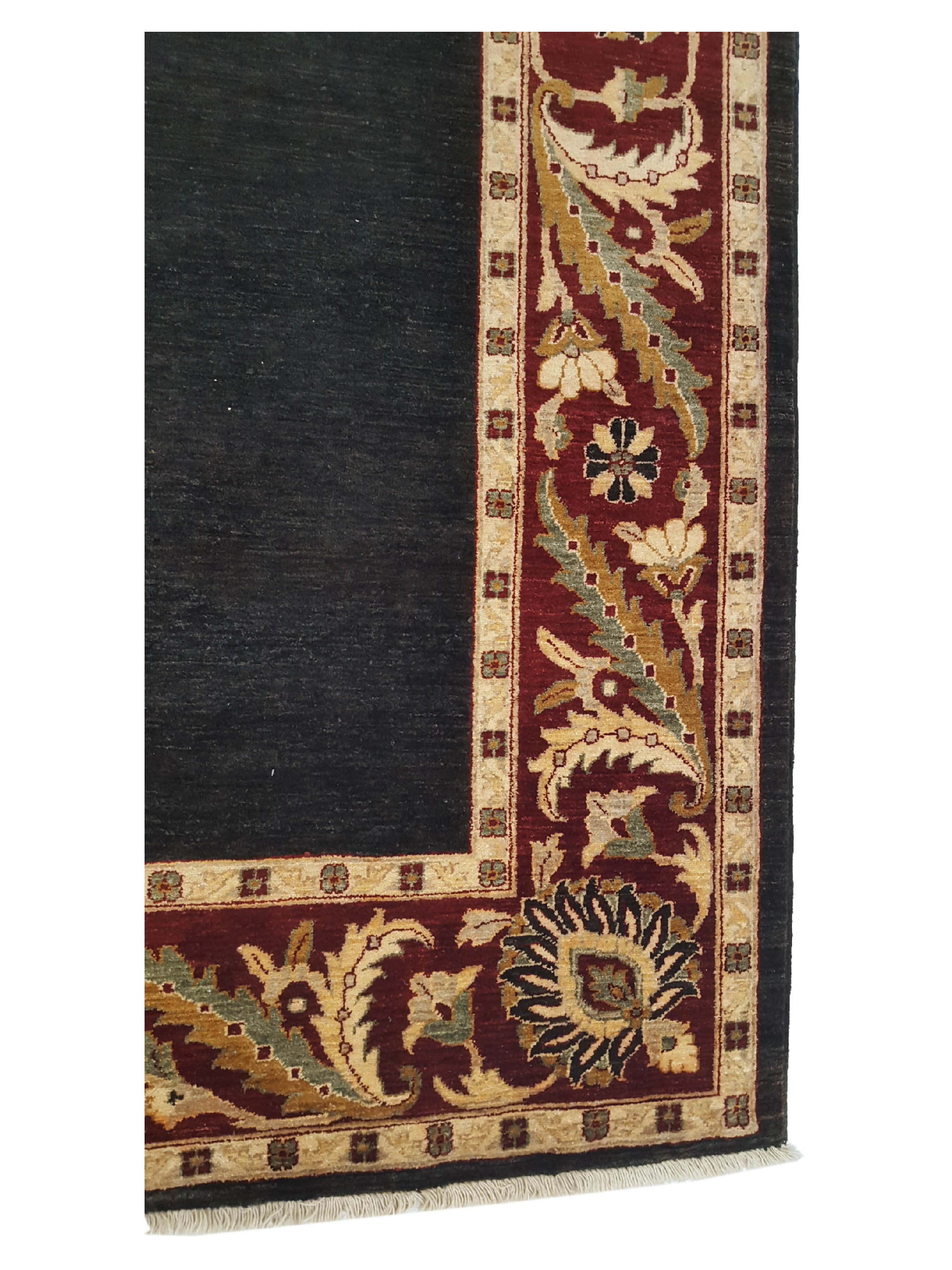 Ziegler Hand Knotted Black 8x10 - Image 4 of 6