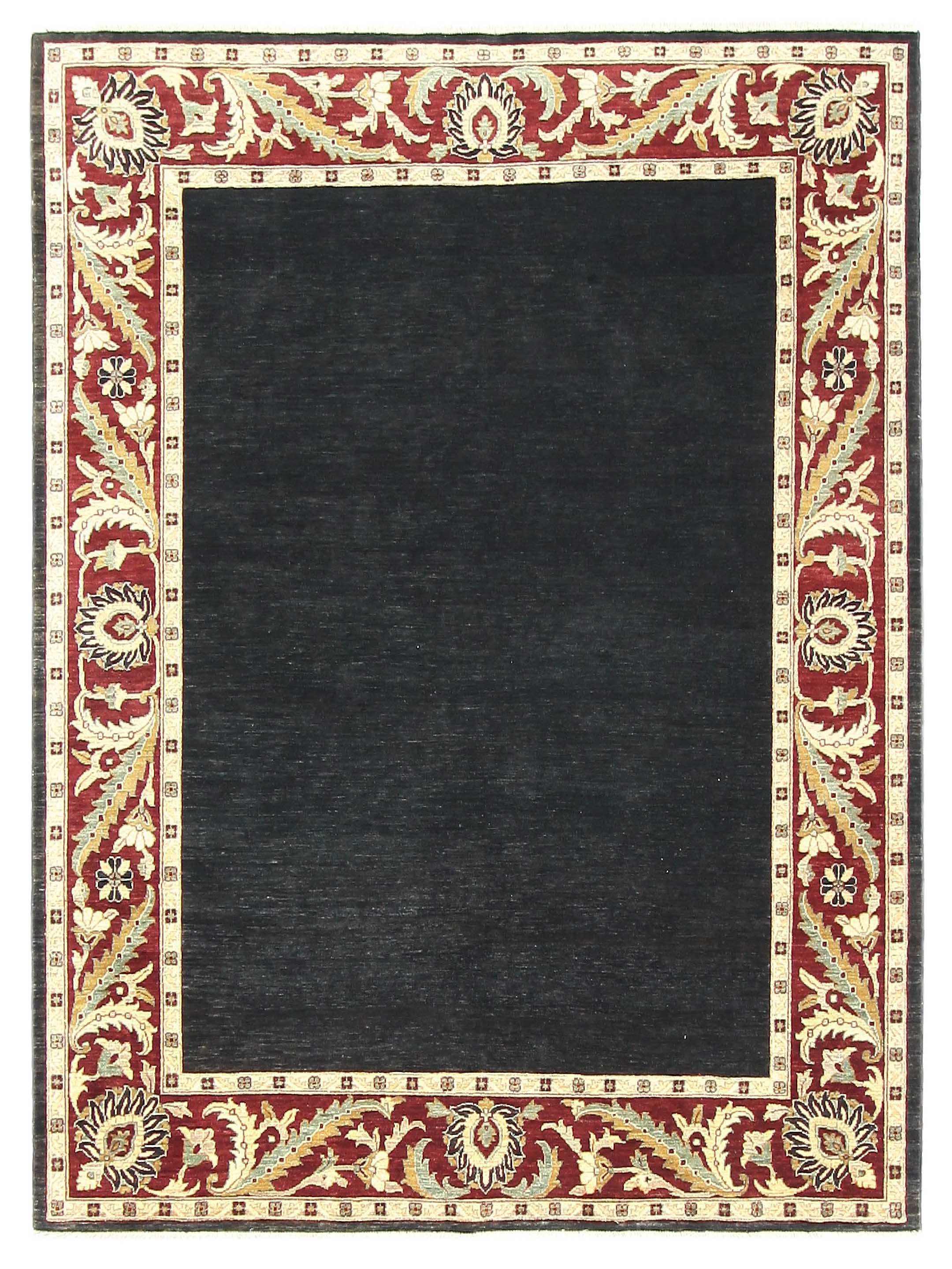 Ziegler Hand Knotted Black 8x10
