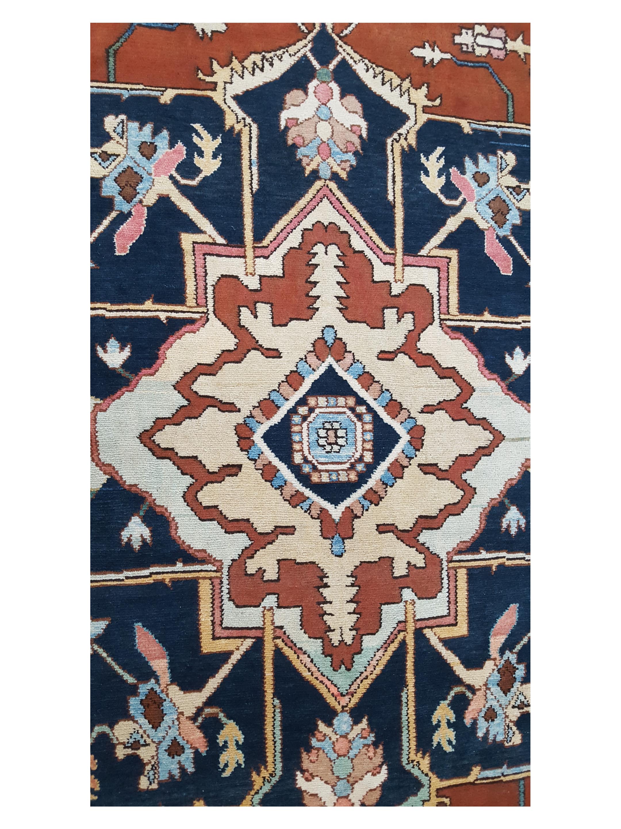 Serapi Hand Knotted Navy 12x15 - Image 5 of 6