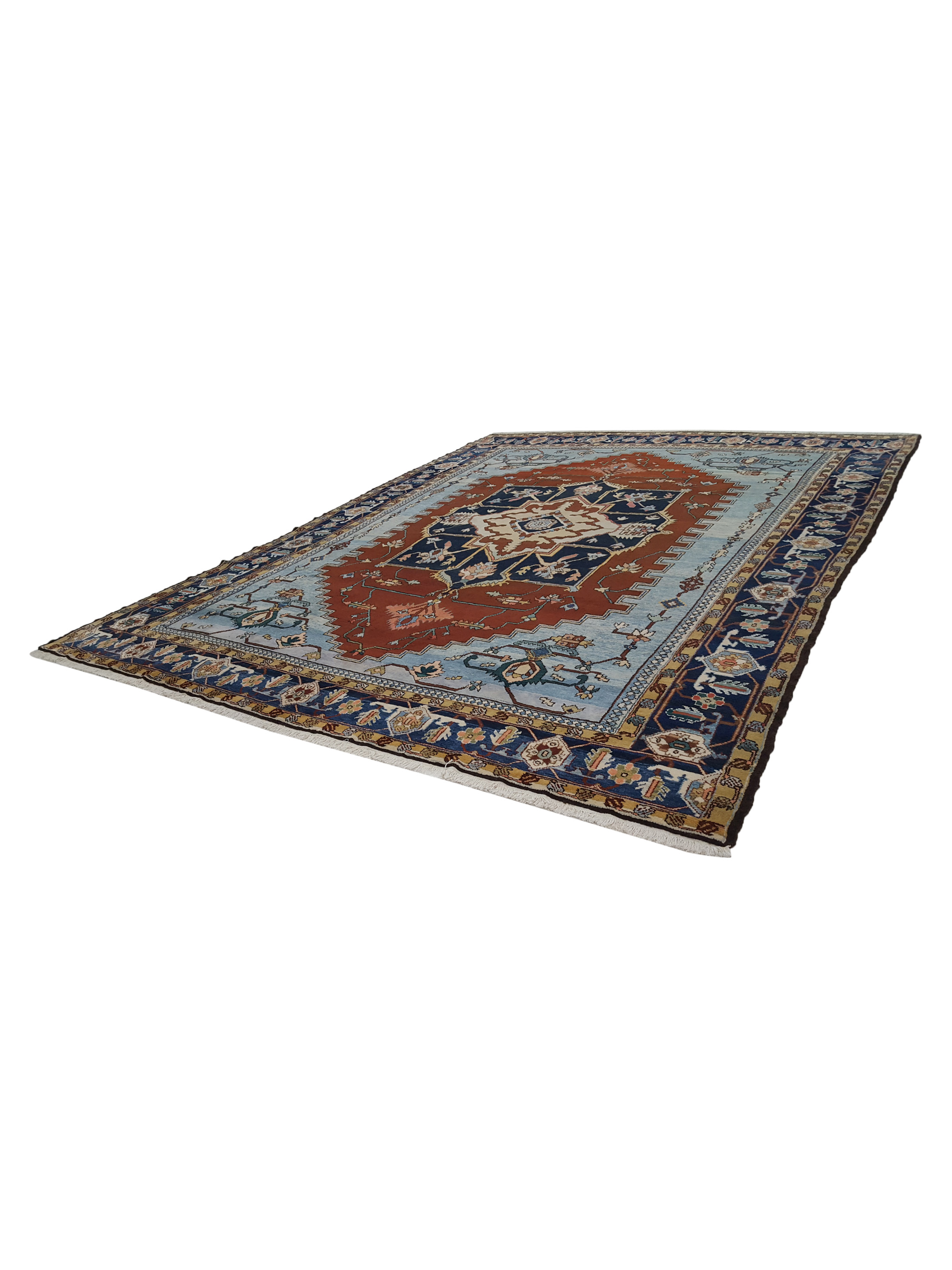 Serapi Hand Knotted Navy 12x15 - Image 6 of 6
