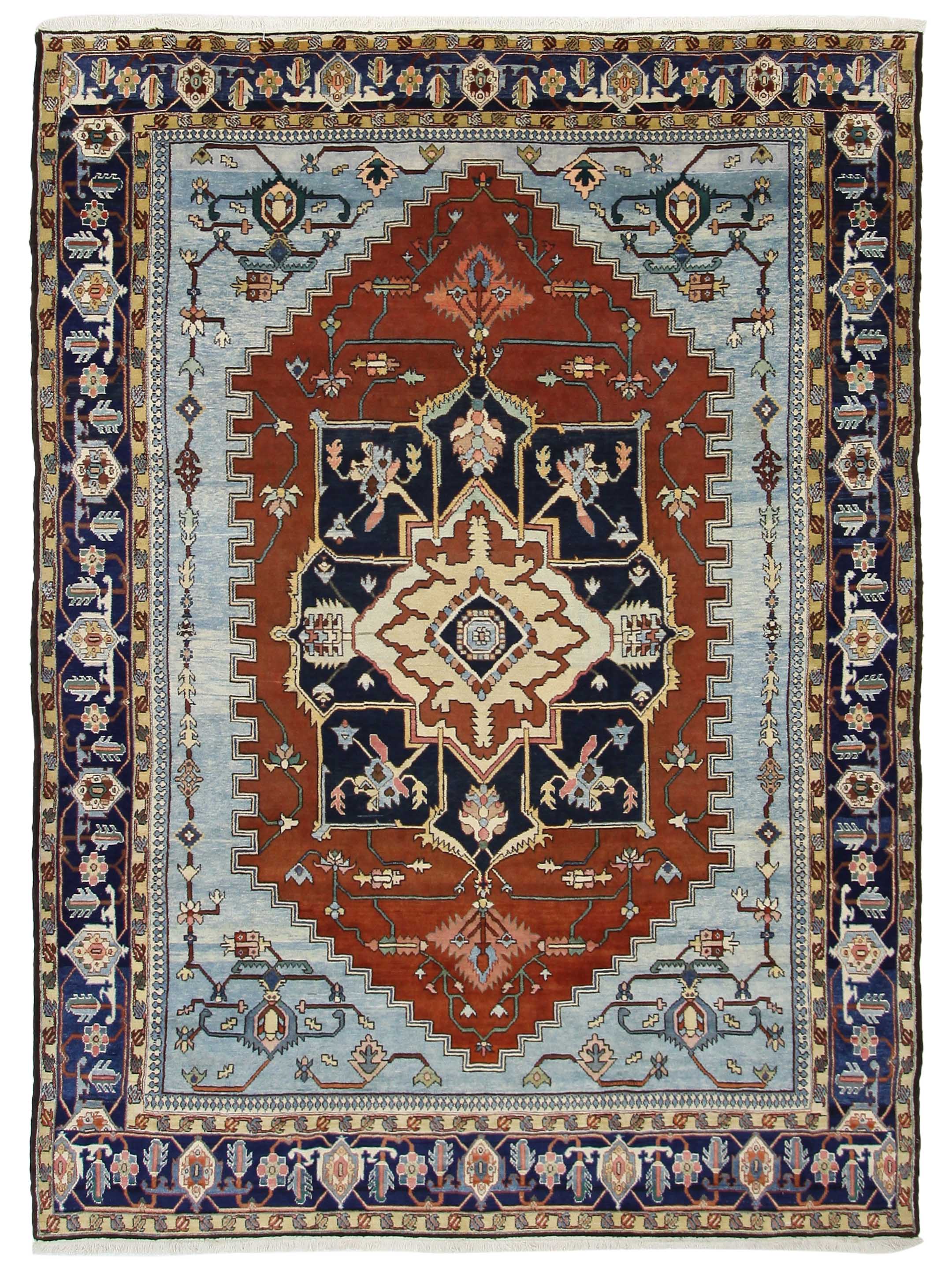 Serapi Hand Knotted Navy 12x15
