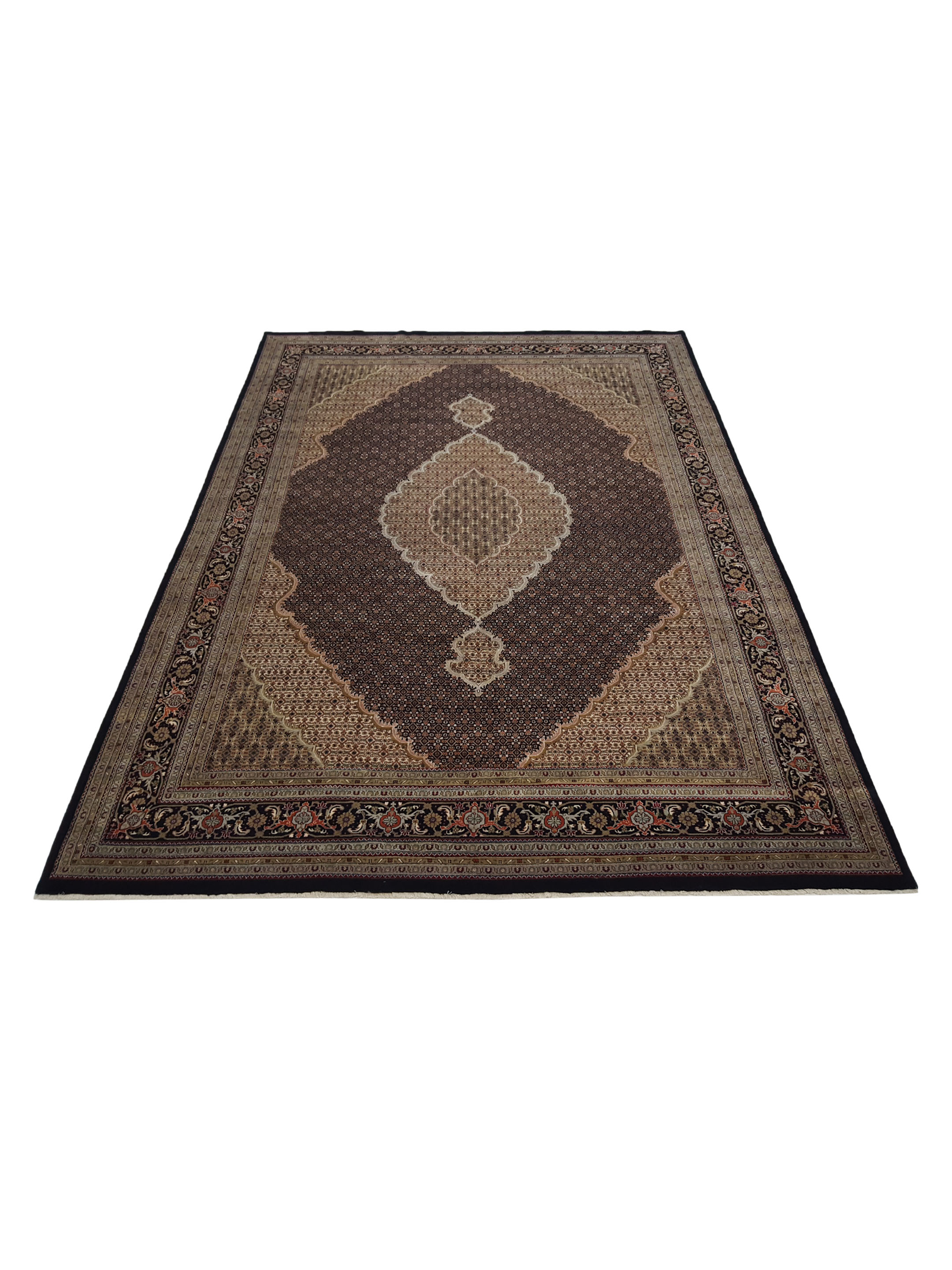 Mahi Bijar Hand Knotted Black 11x16 - Image 2 of 6