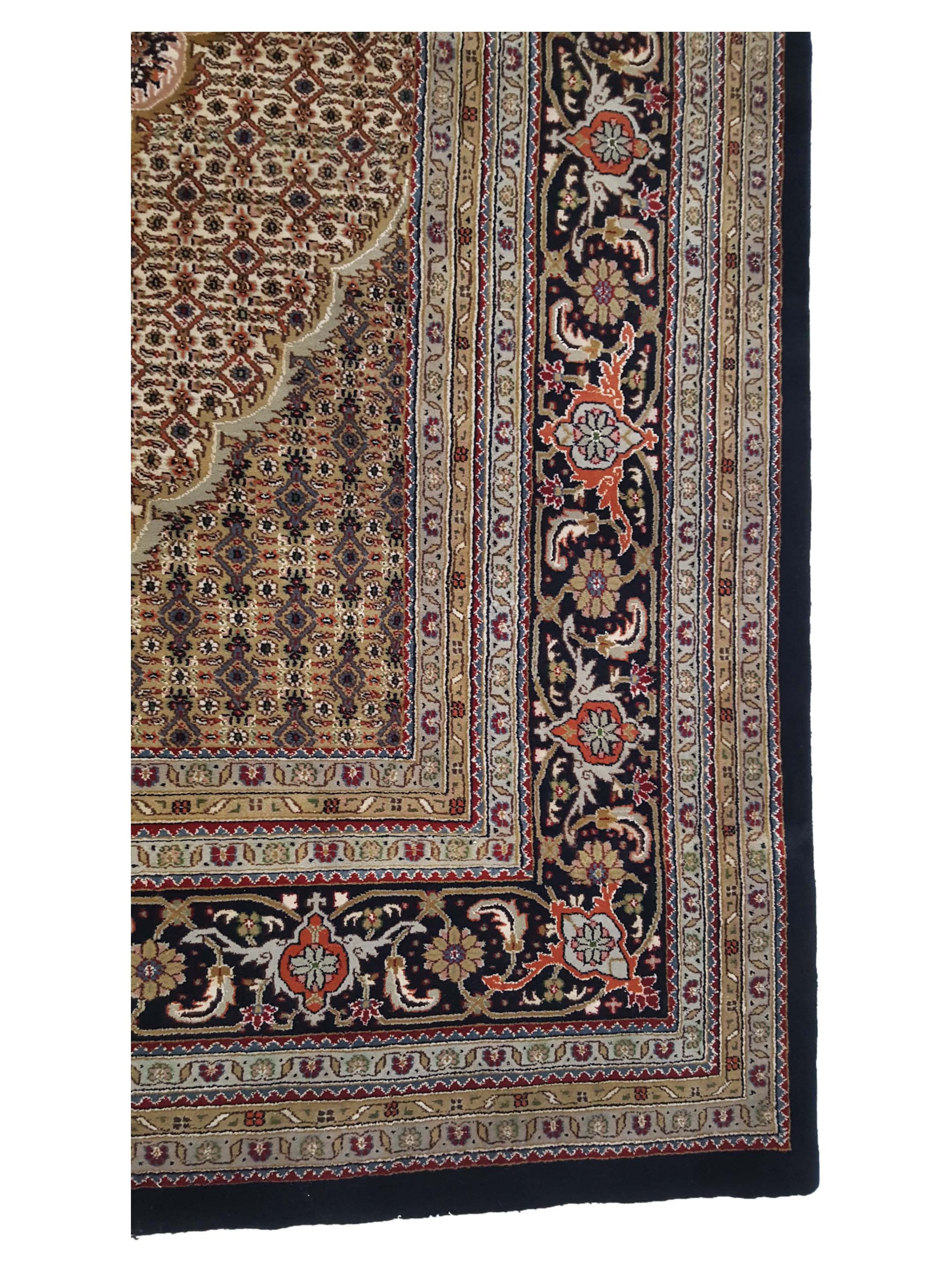 Mahi Bijar Hand Knotted Black 11x16 - Image 4 of 6