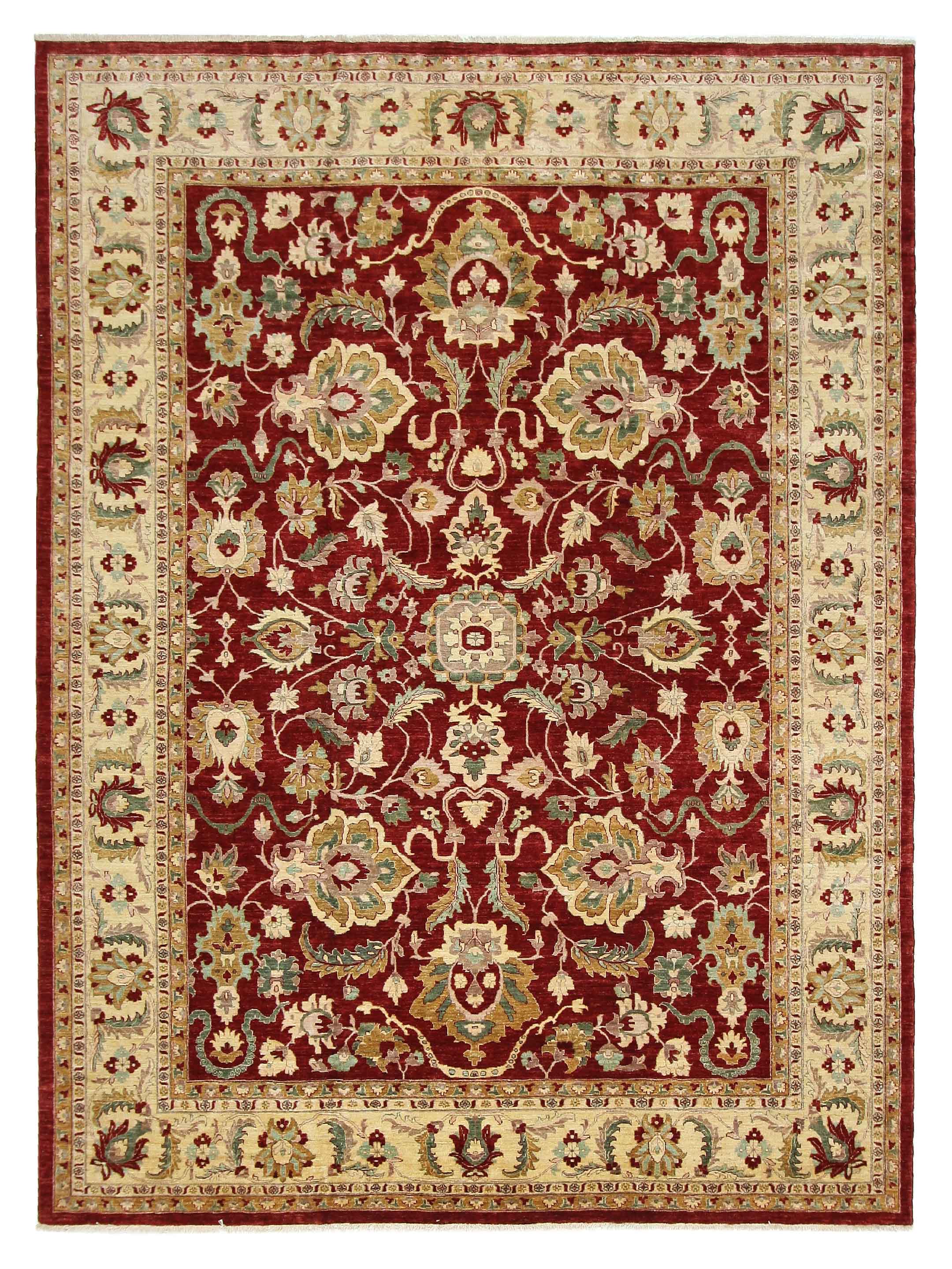 Ziegler Hand Knotted Red 13x16