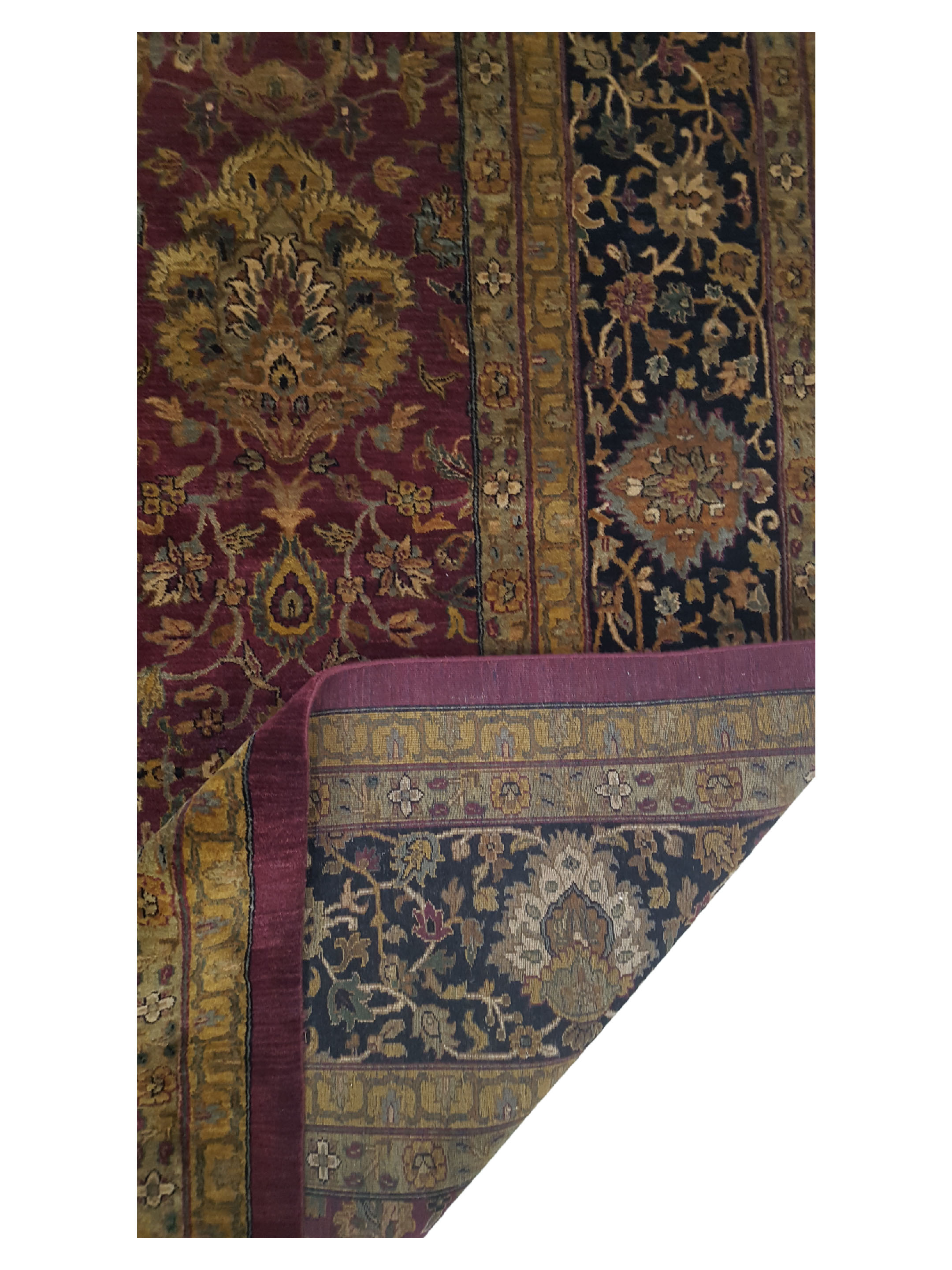 Jaipur Hand Knotted Red 12x18 - Image 3 of 6
