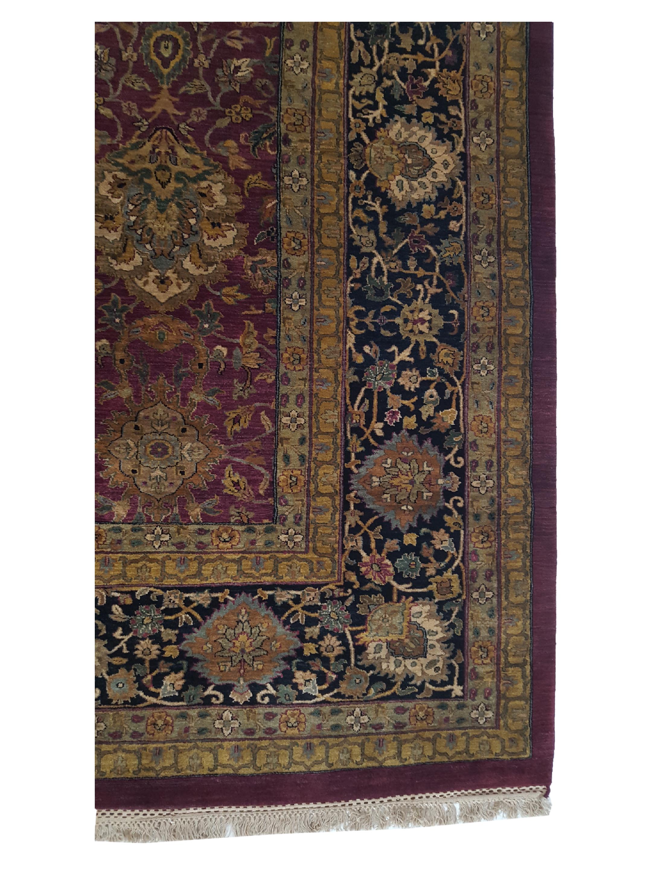 Jaipur Hand Knotted Red 12x18 - Image 4 of 6