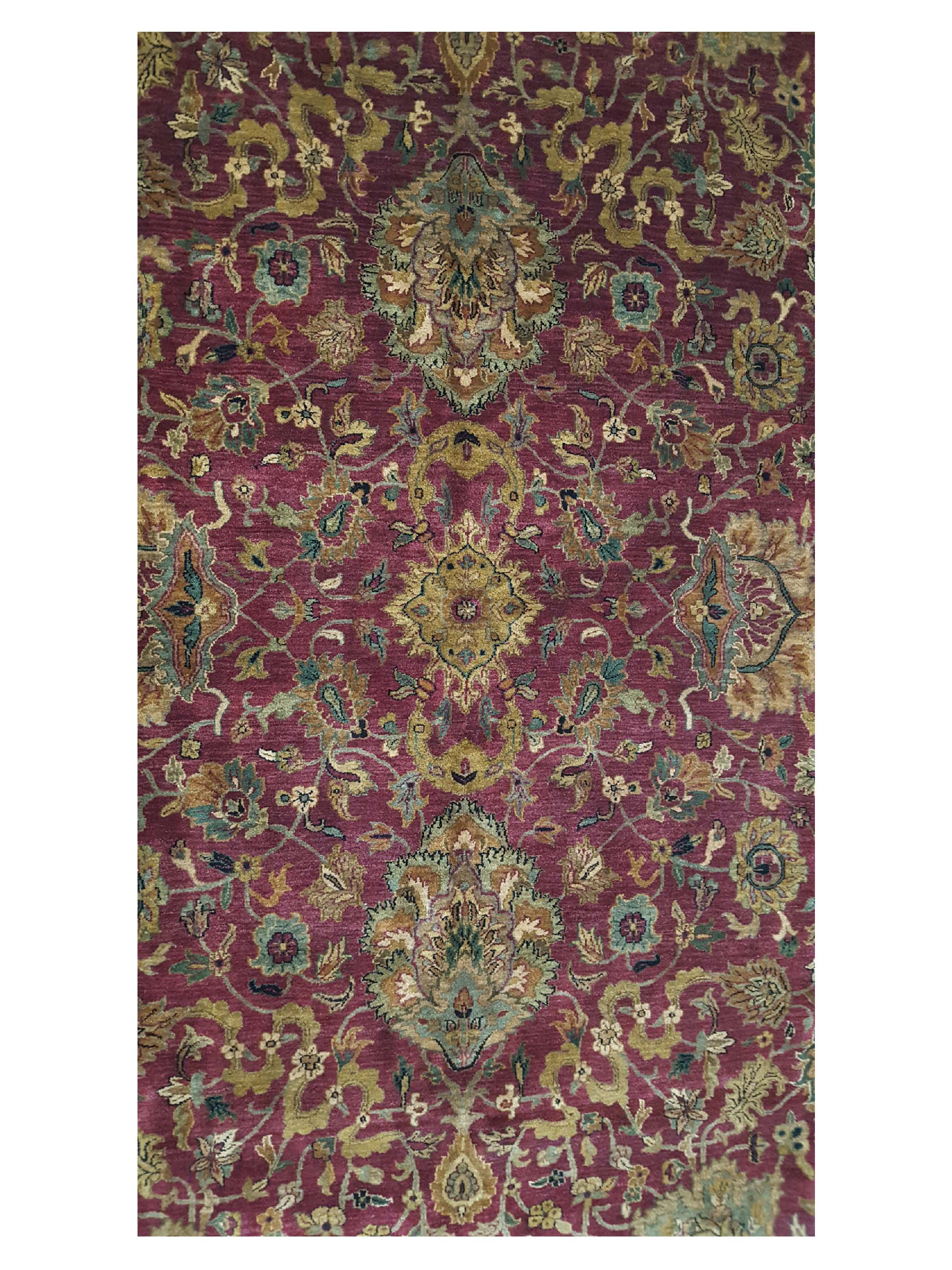 Jaipur Hand Knotted Red 12x18 - Image 5 of 6