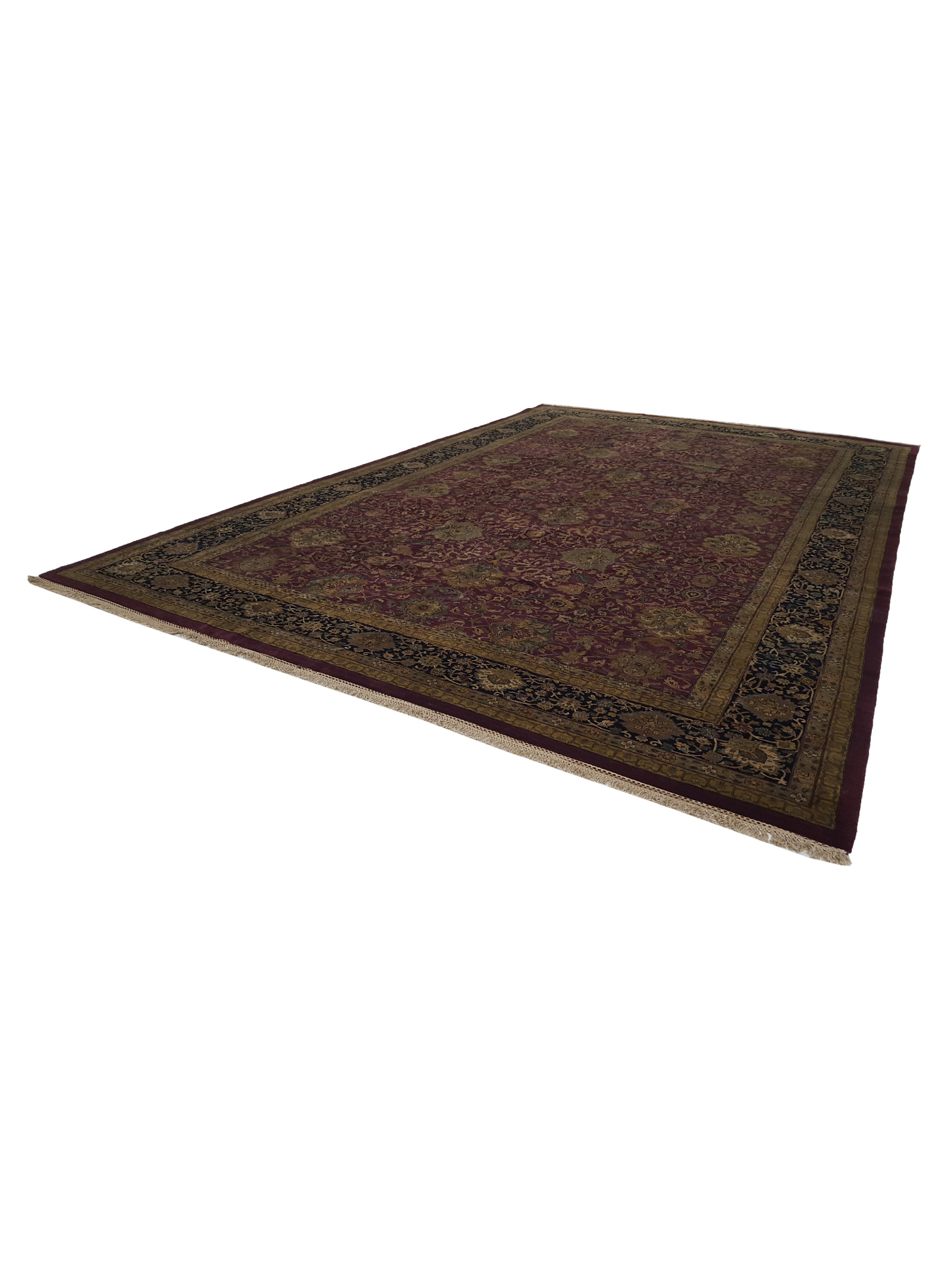Jaipur Hand Knotted Red 12x18 - Image 6 of 6