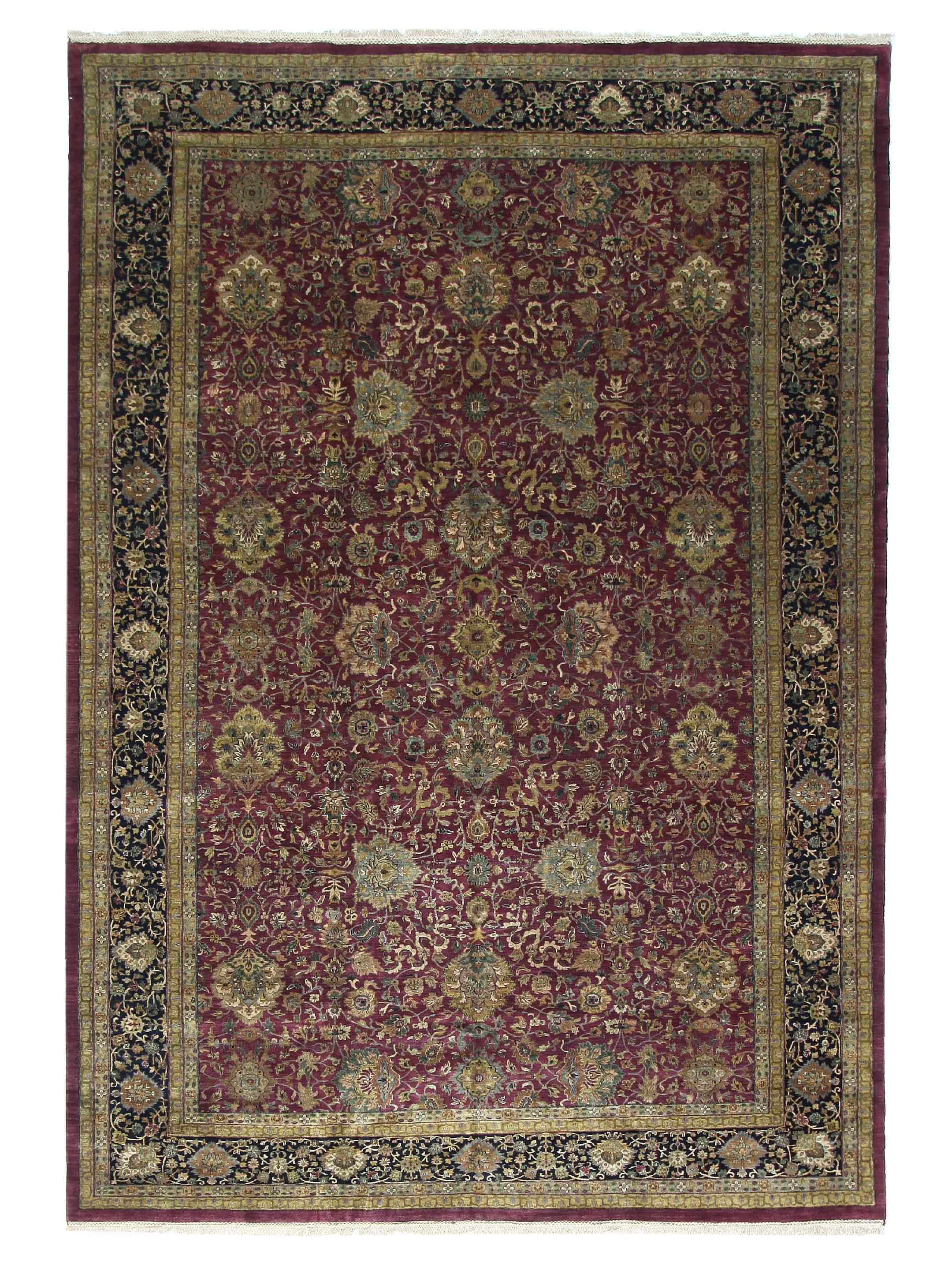 Jaipur Hand Knotted Red 12x18