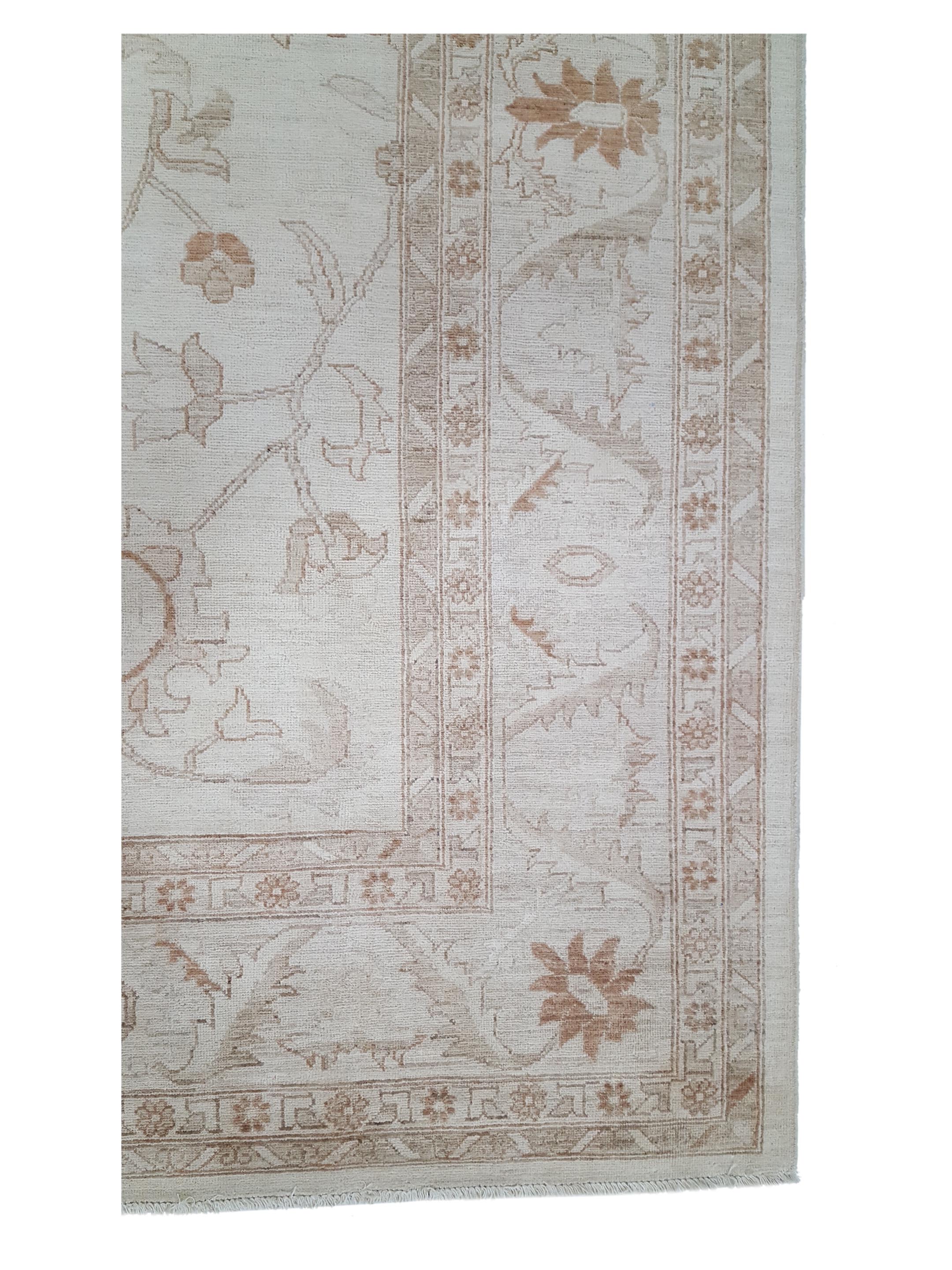 Ziegler Hand Knotted Ivory 10x14 - Image 4 of 6