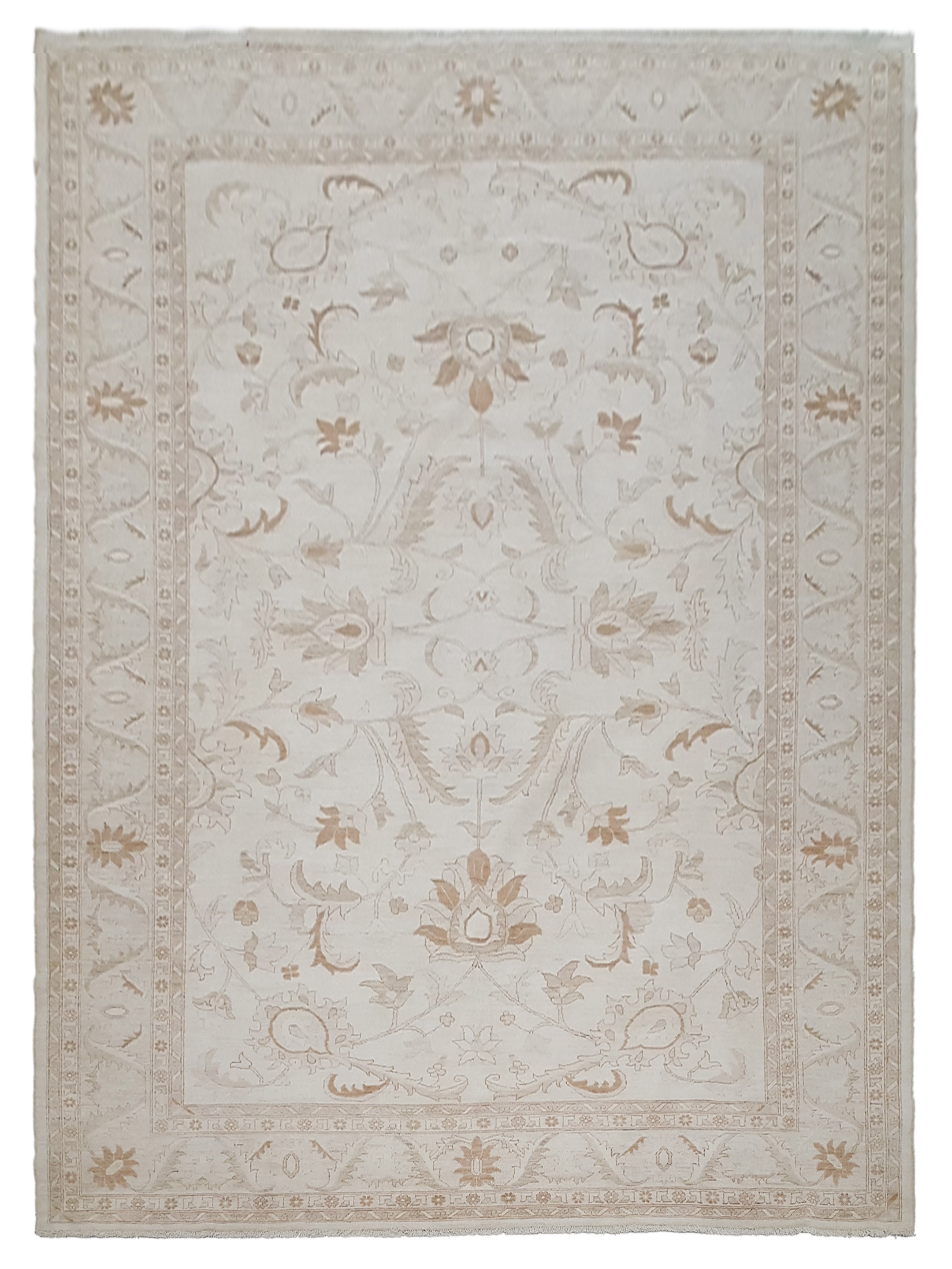 Ziegler Hand Knotted Ivory 10x14