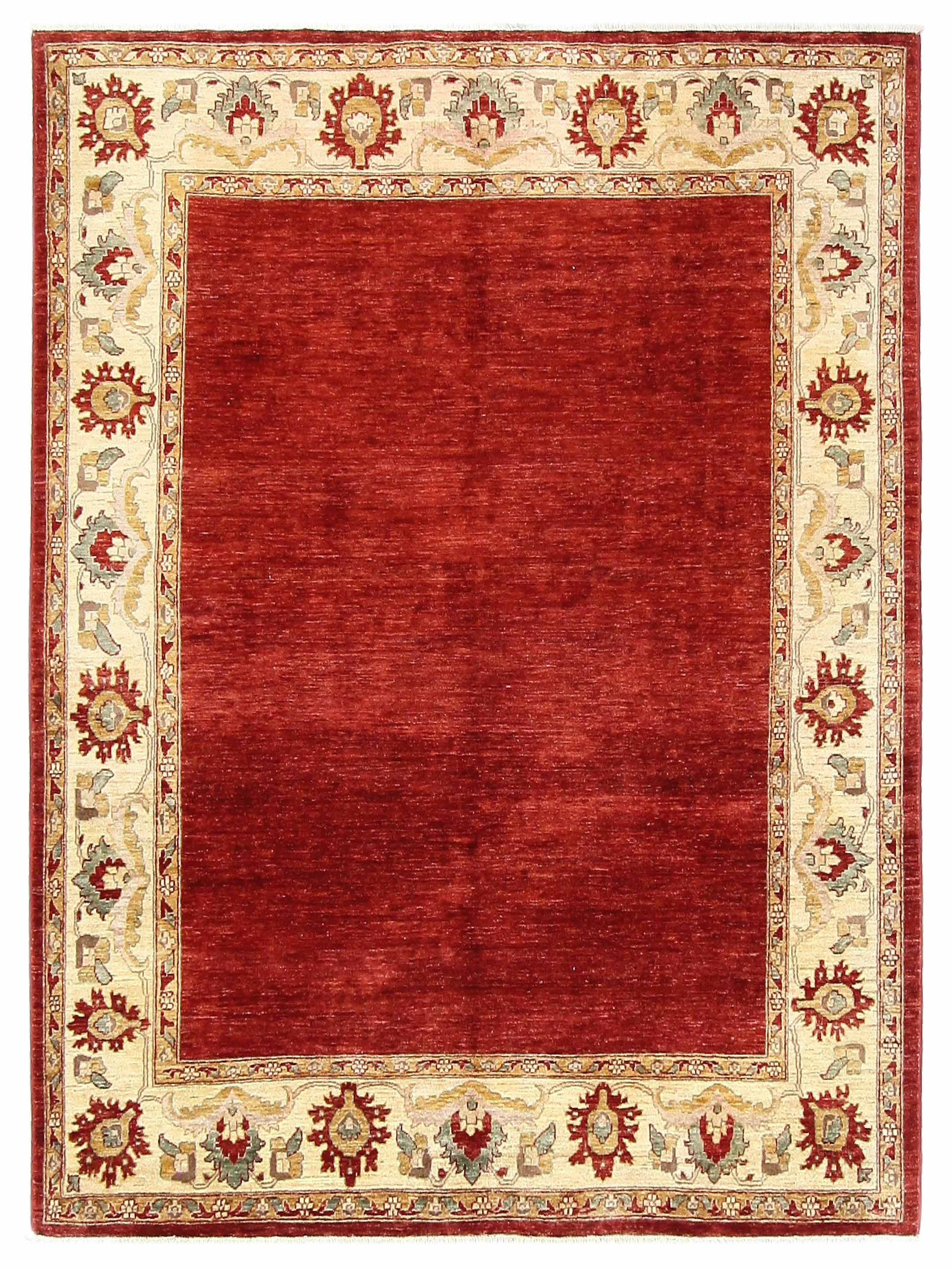 Ziegler Hand Knotted Red 8x10