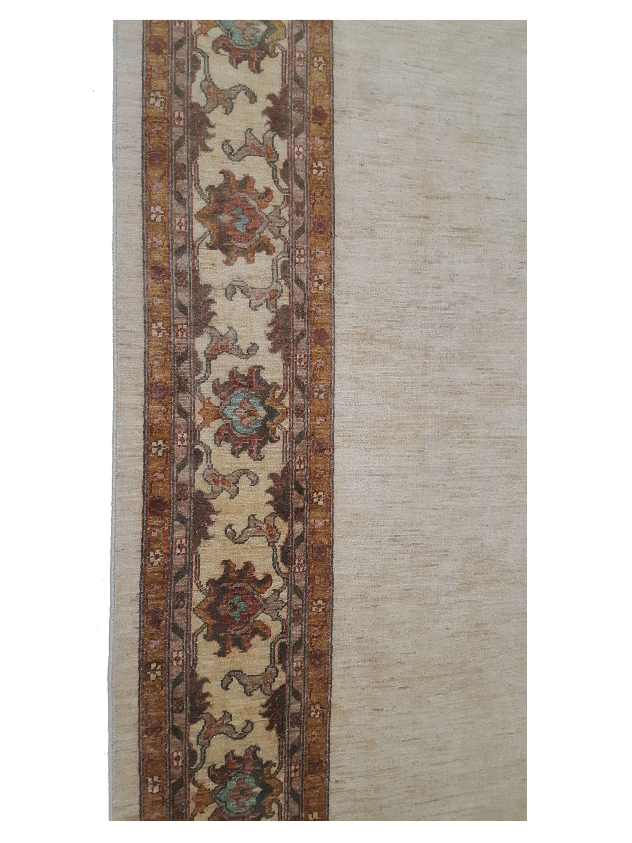 Ziegler Hand Knotted Ivory 9x12 - Image 5 of 6