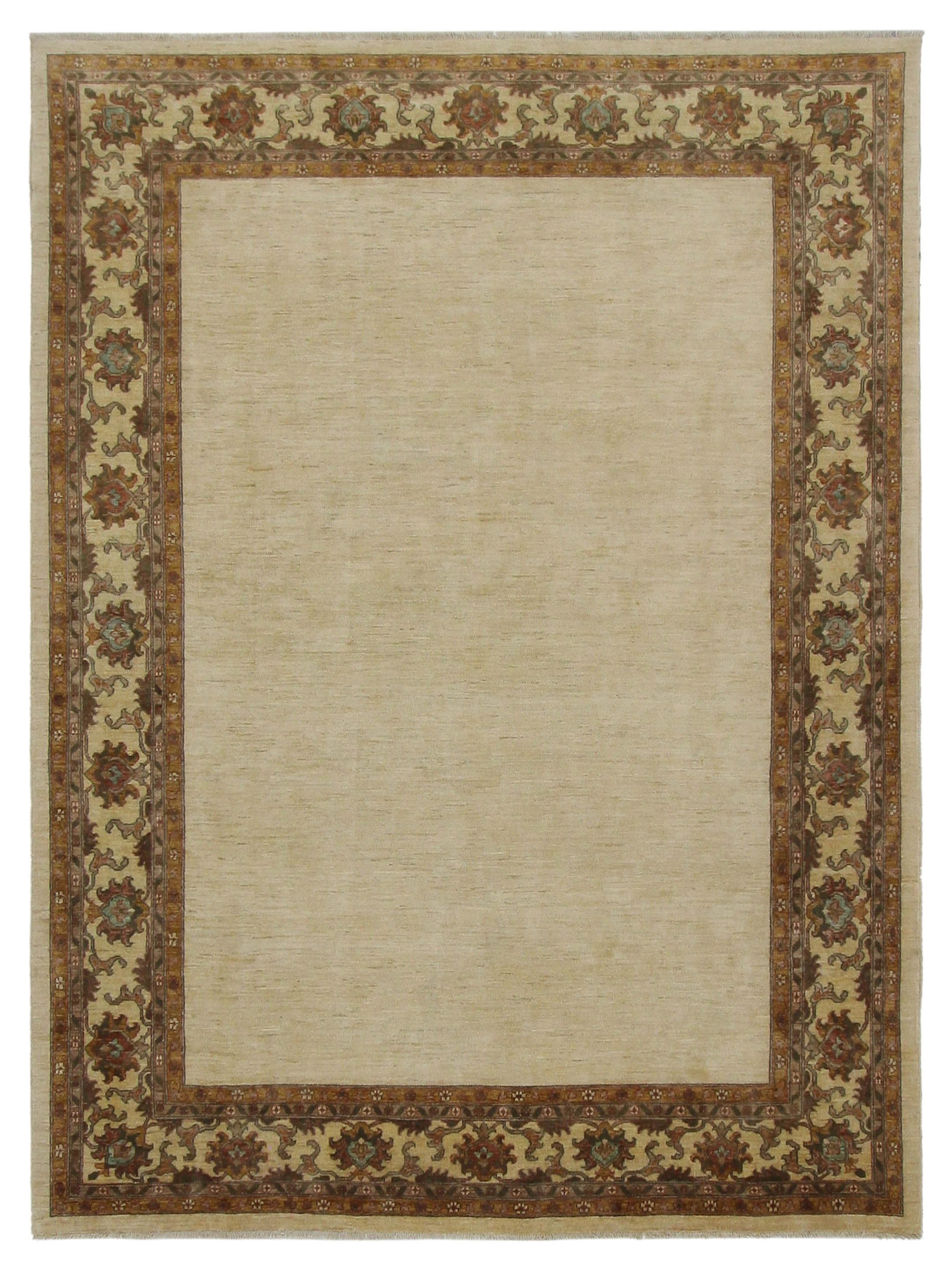 Ziegler Hand Knotted Ivory 9x12